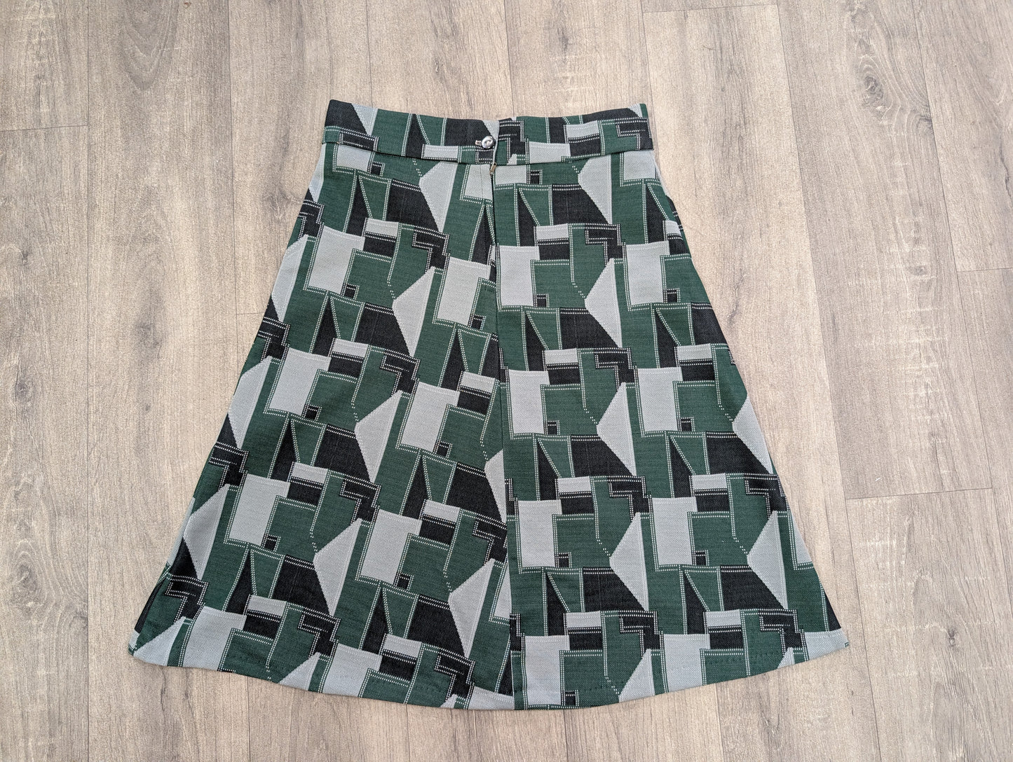 1970s green skirt - 30" waist