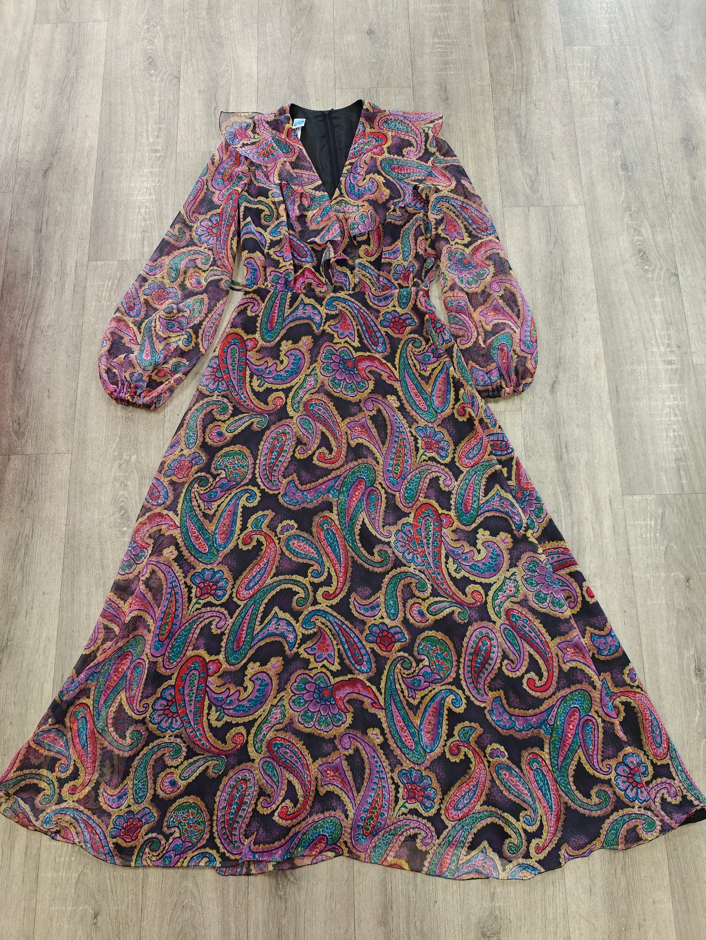 1970s Jobi paisley print maxi dress - 10/12