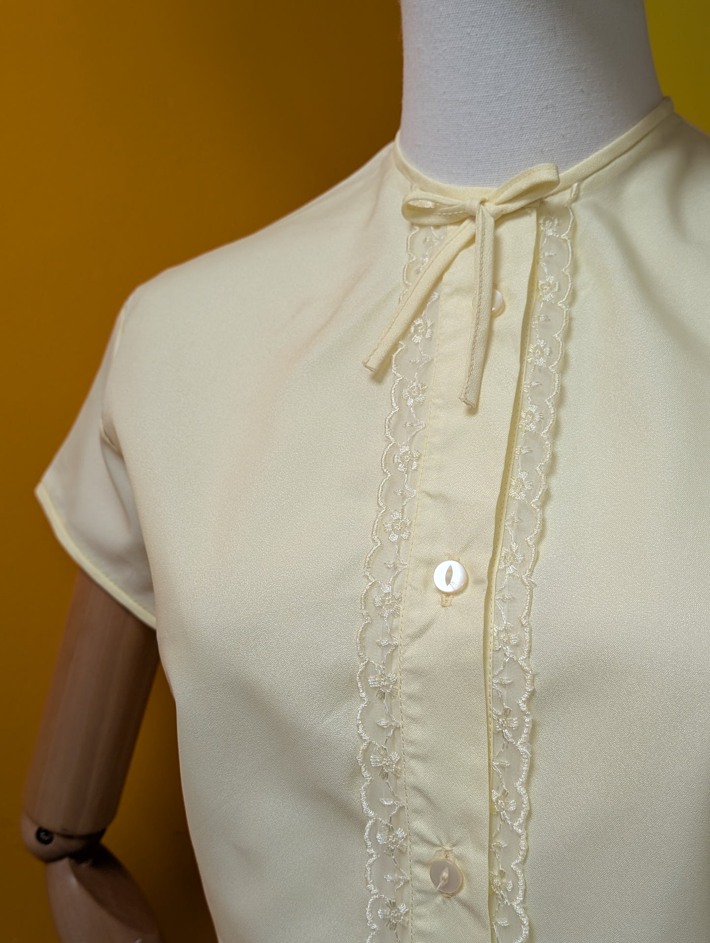 1960s Keynote yellow blouse - M