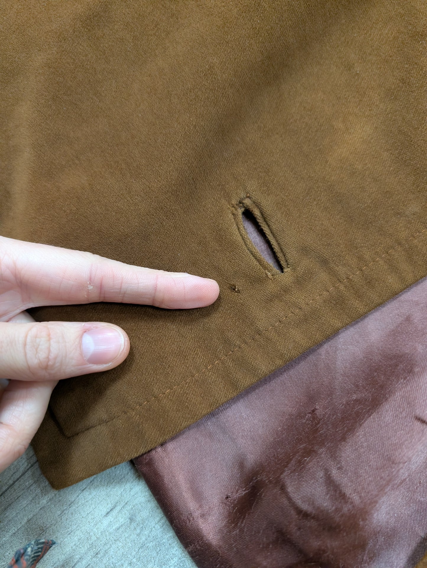 50s/60s Rumonte brown jacket - XS/S