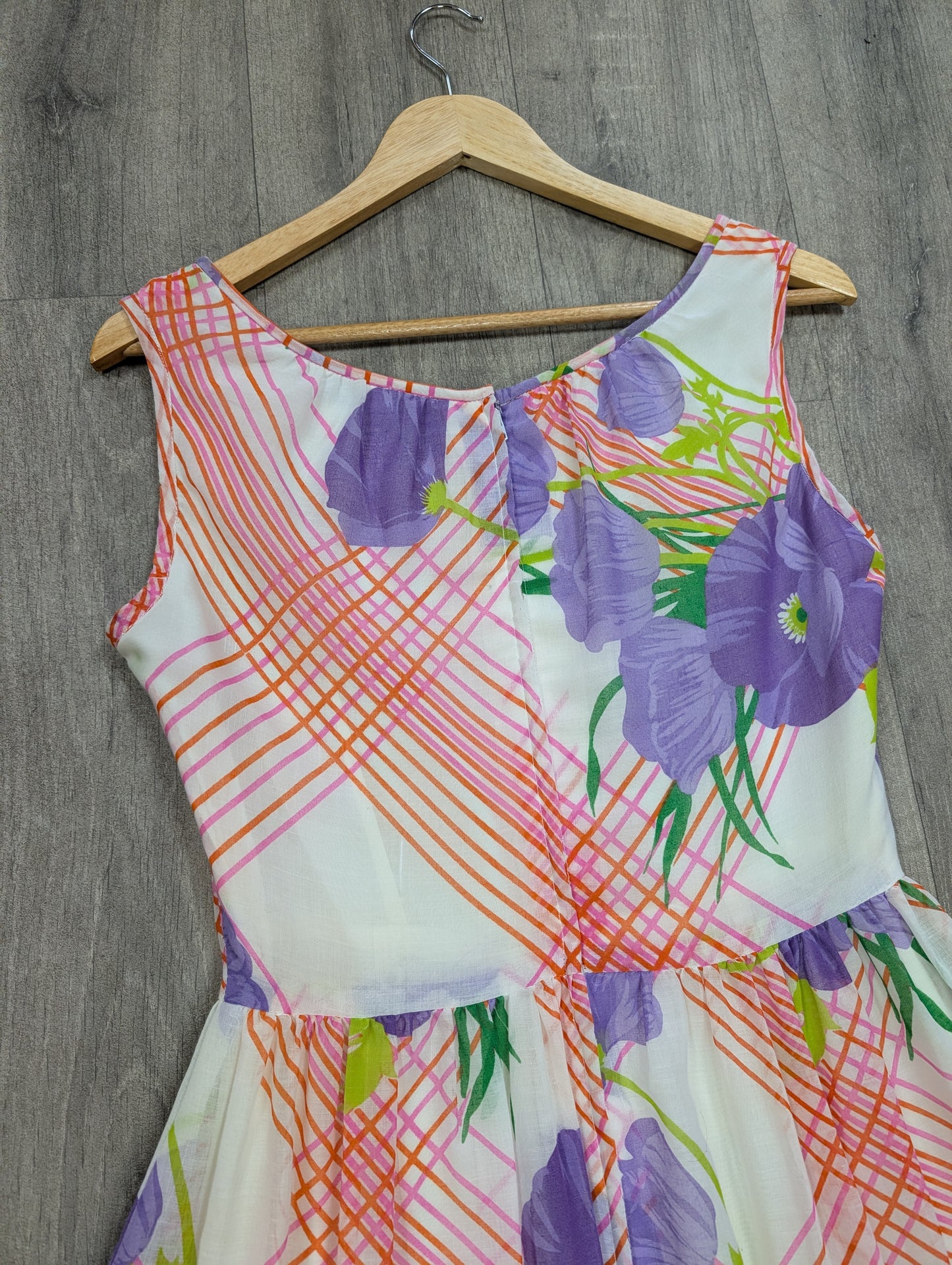 1970s Horrockses floral dress - S/10