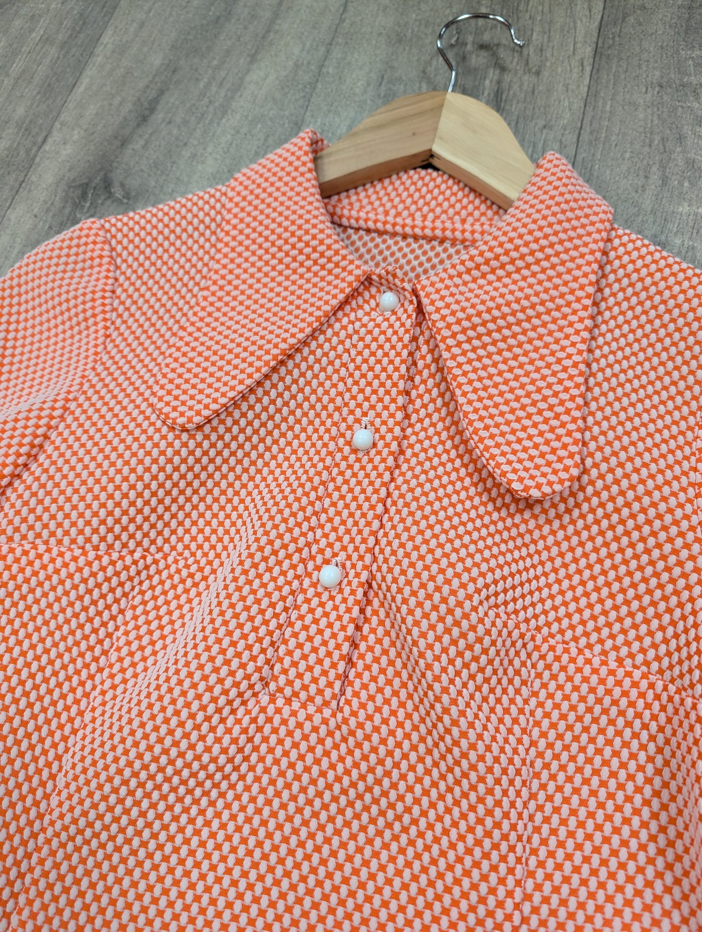 1960s beagle collar mini dress - S/8/10