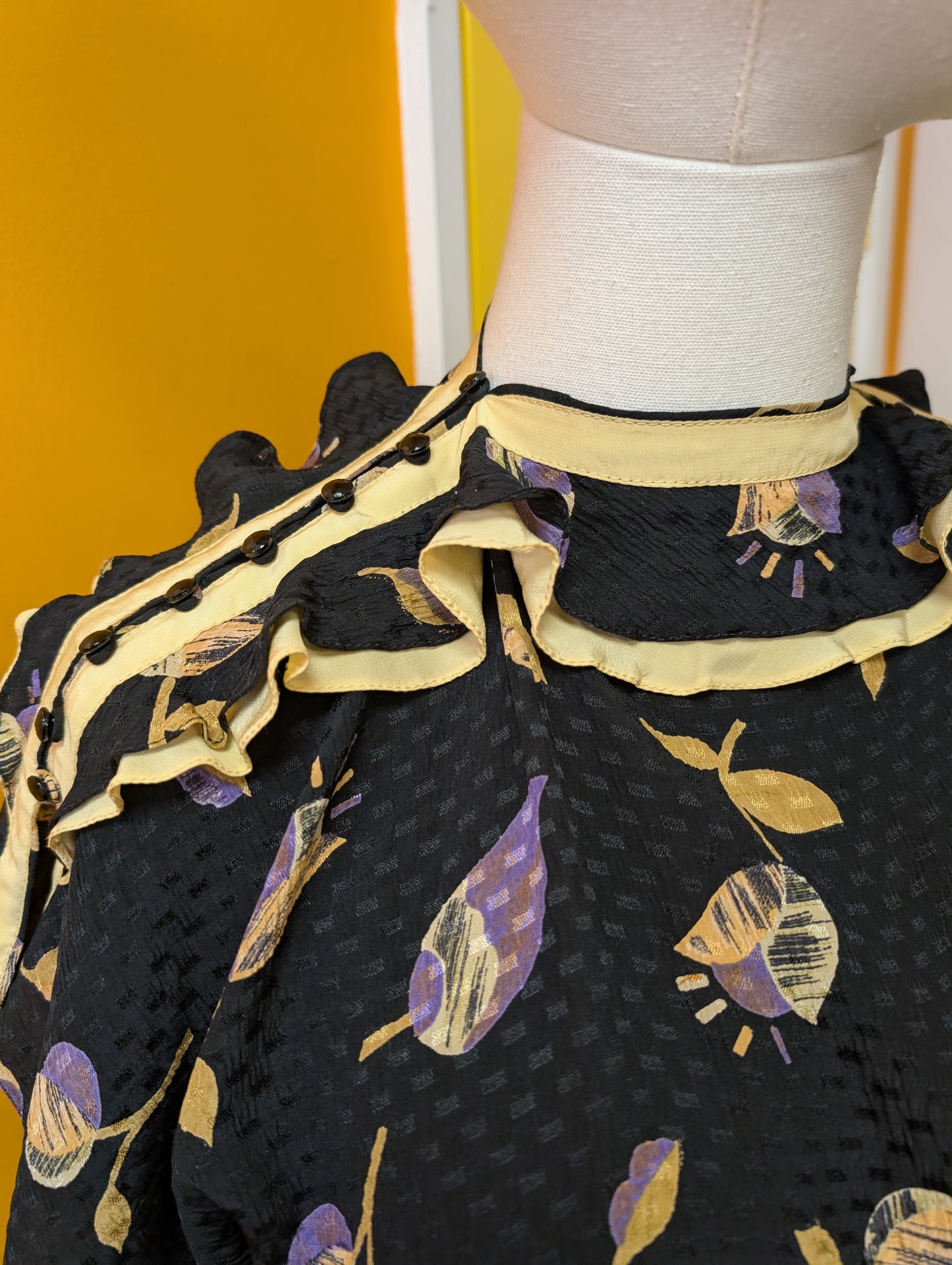 1980s Jean and Martin Pallant pure silk dress - XS/S
