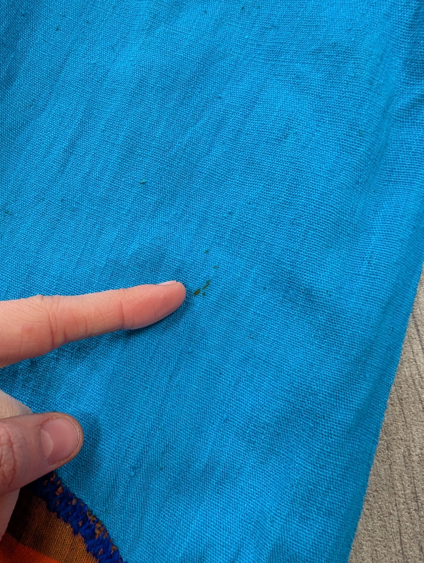 1970s Mexican embroidered cotton dress - XS