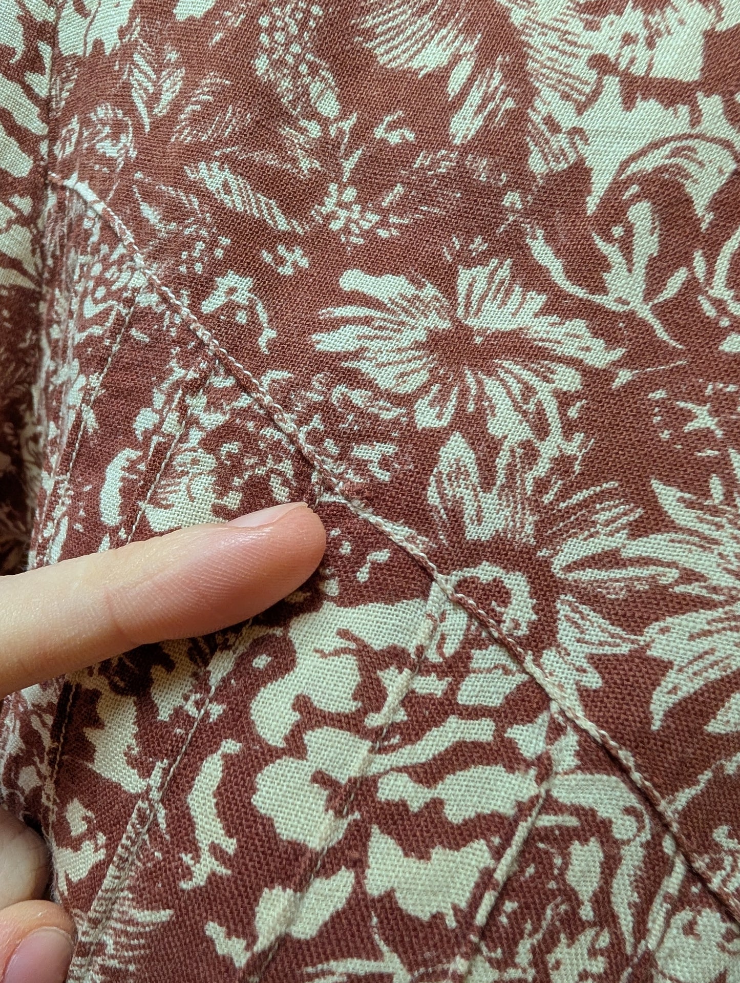 1970s made in Wales Laura Ashley brown dress - S/M/10/12