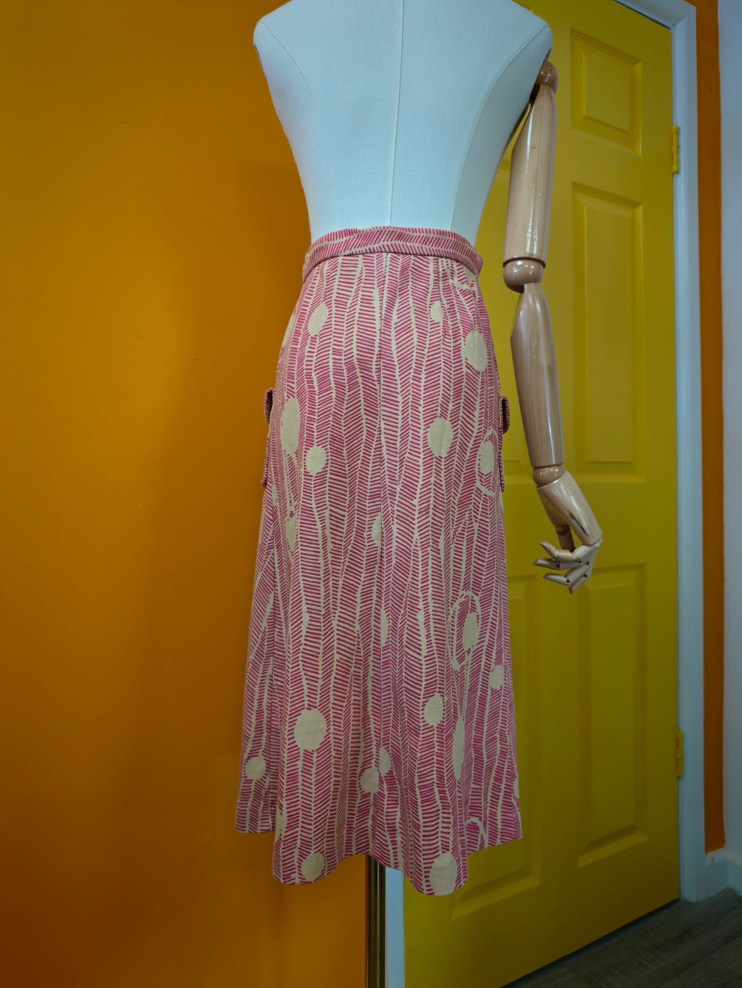 1970s TGL Stockholm cotton skirt - 25" waist