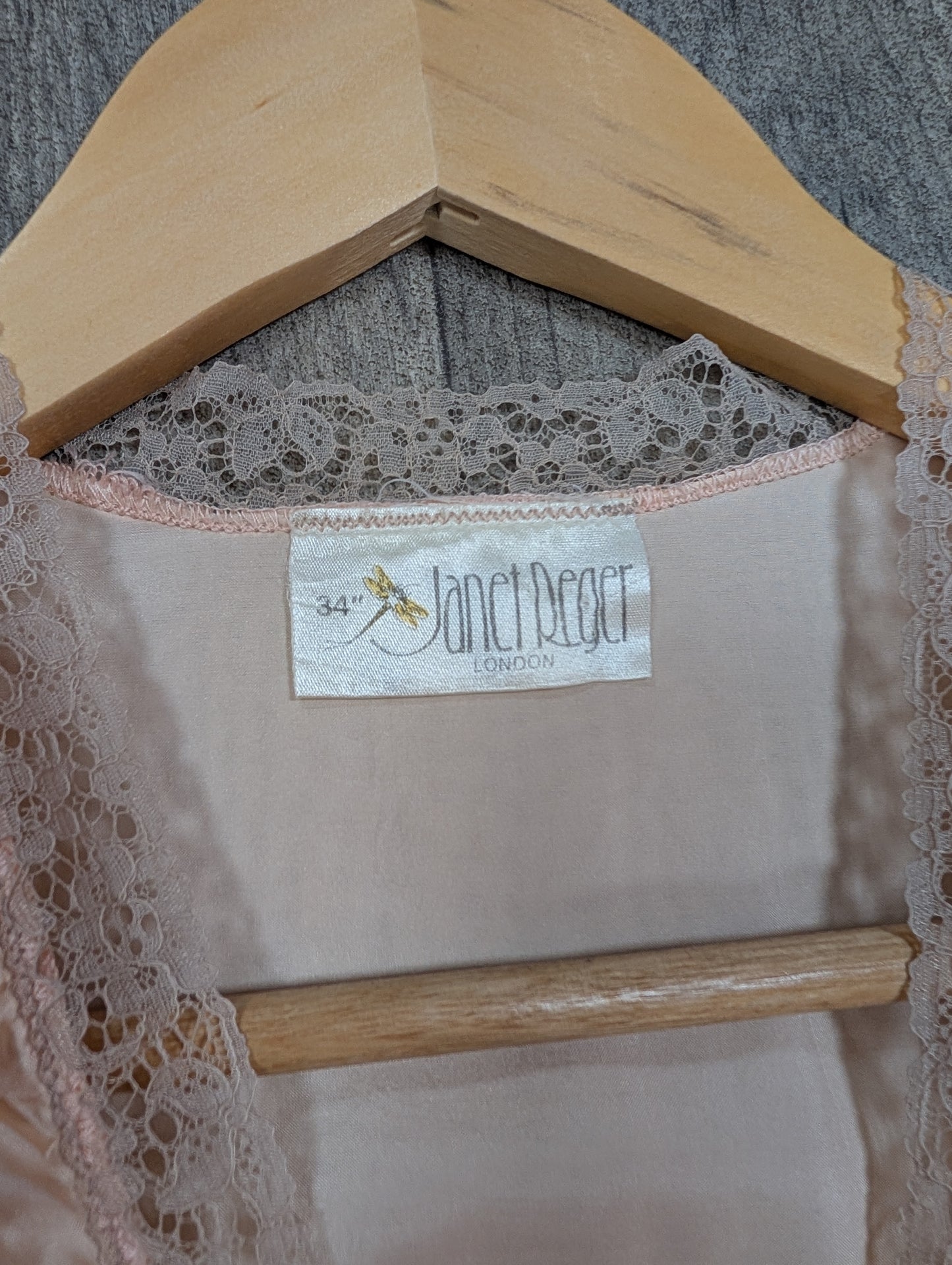 Gorgeous 70s/80s Janet Reger silk peignoir