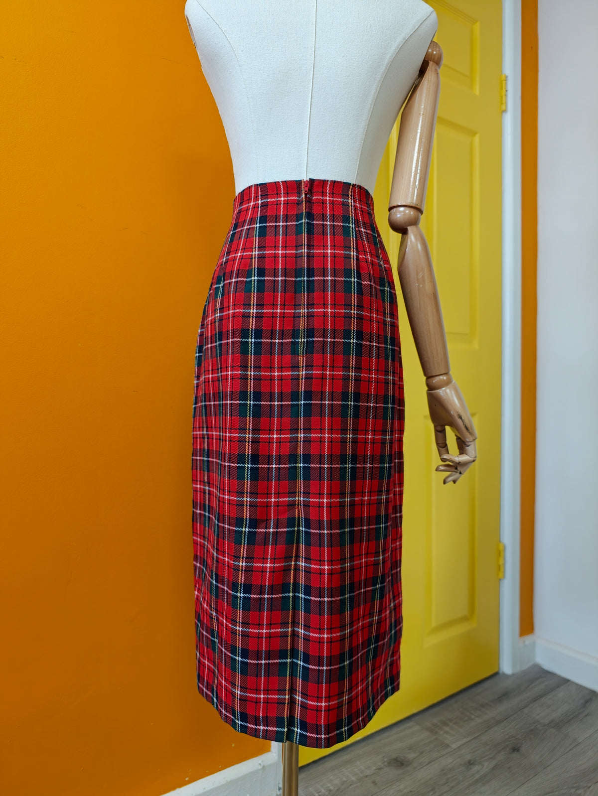 1980s St Michael tartan skirt - 31" waist