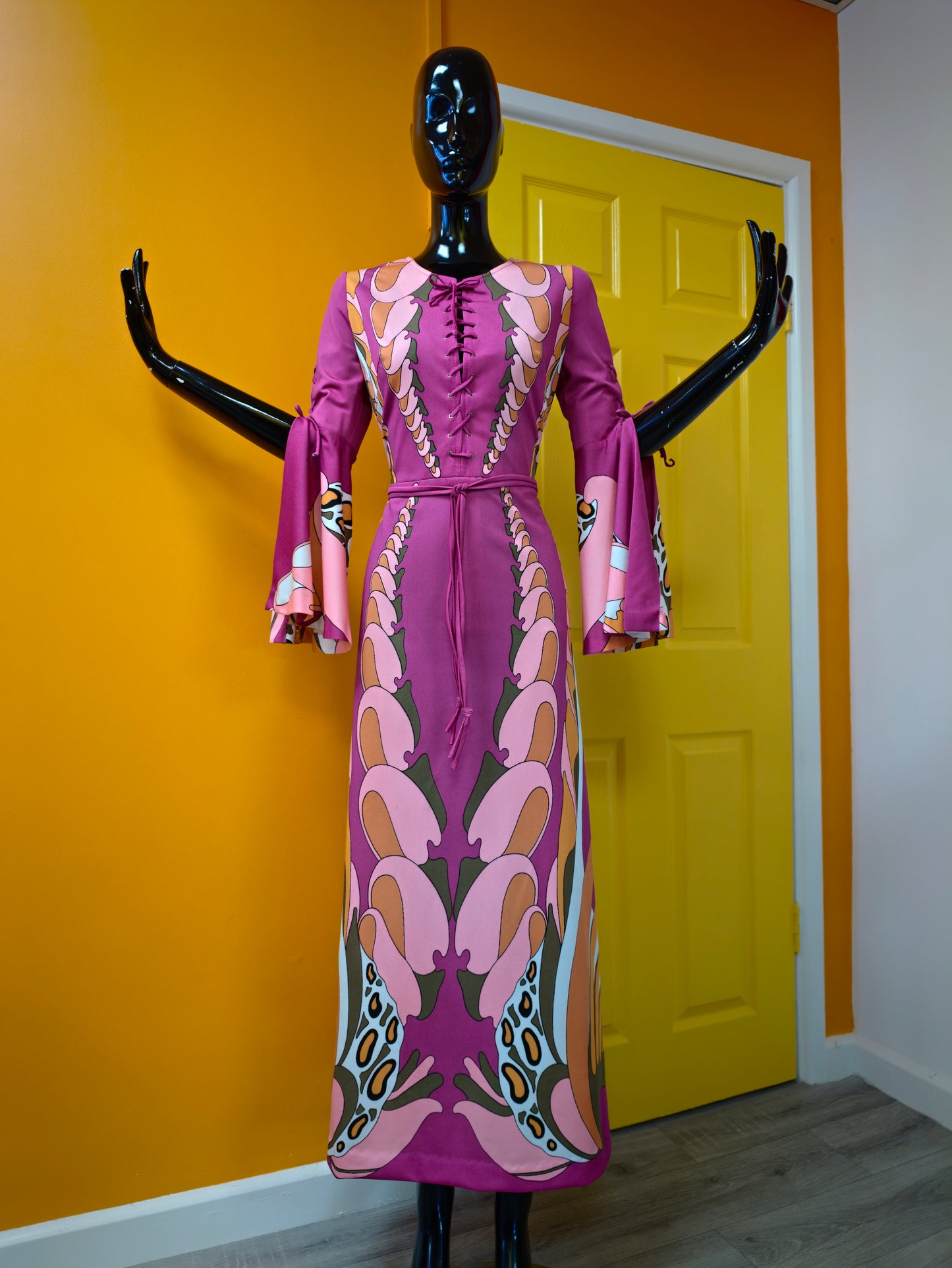 1970s Gigi psychedelic maxi dress - M/12/14