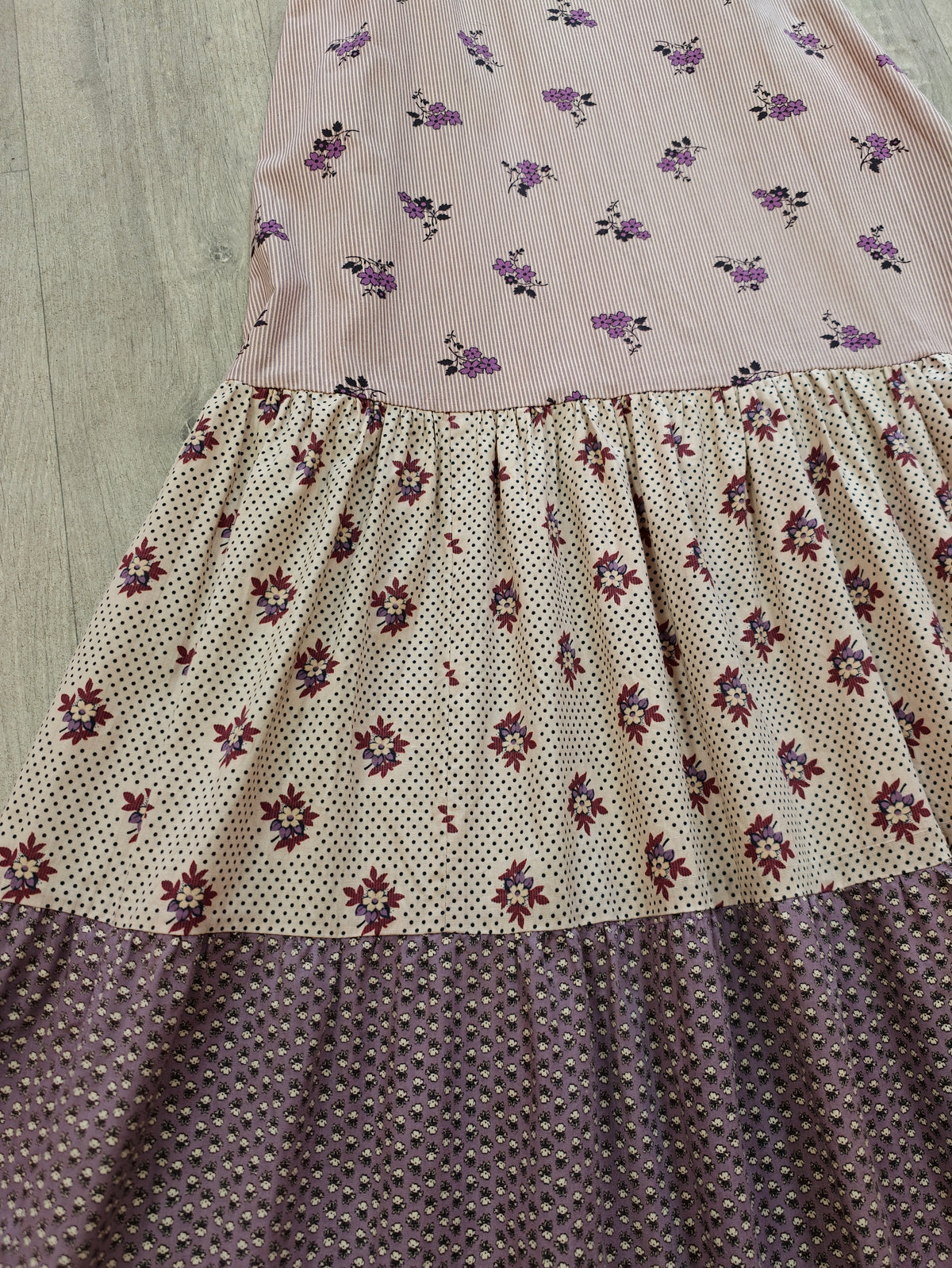1970s Topshop floral cotton maxi dress - XS/6