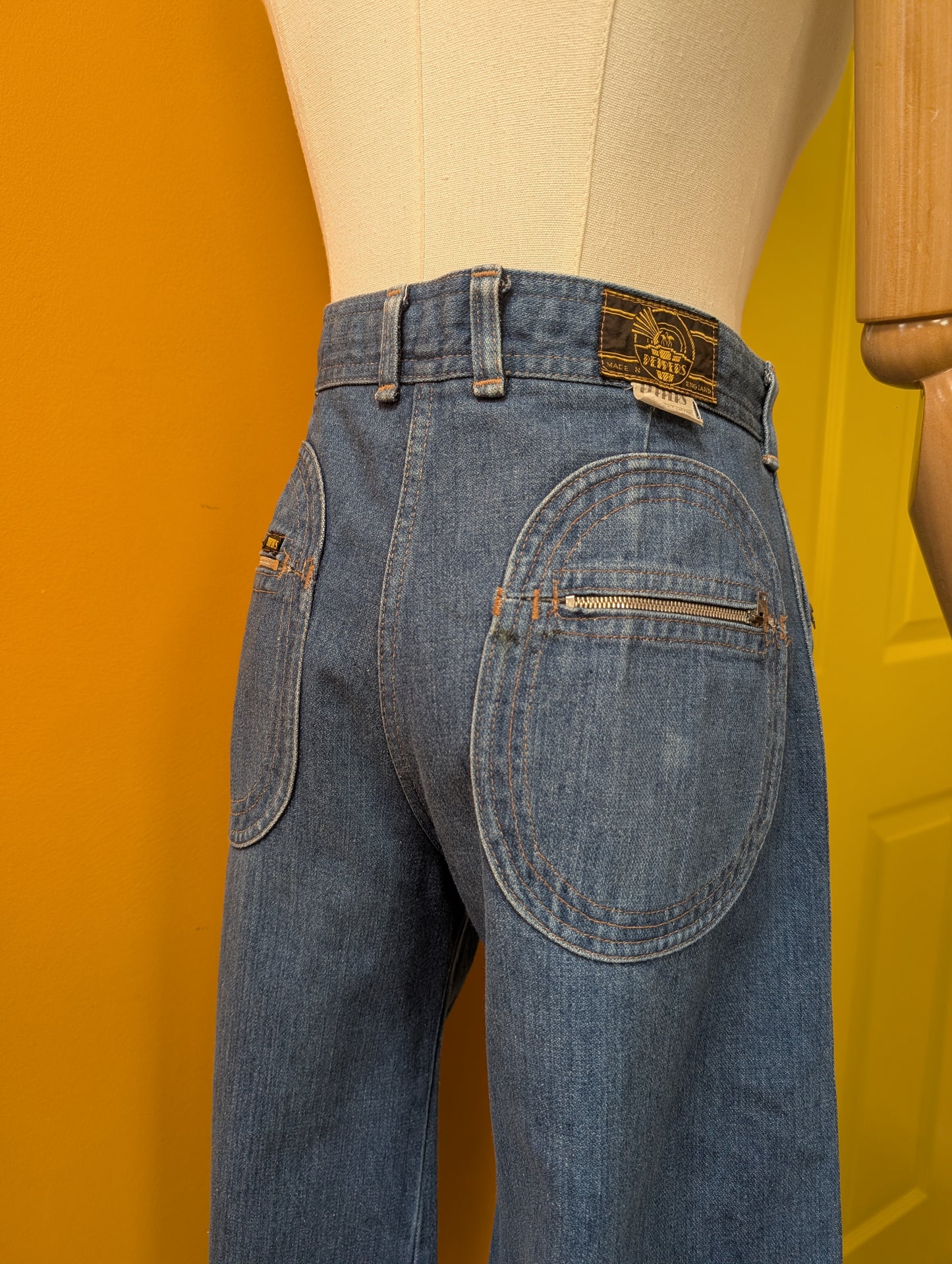 1970s Peppers cropped jeans - 29" waist