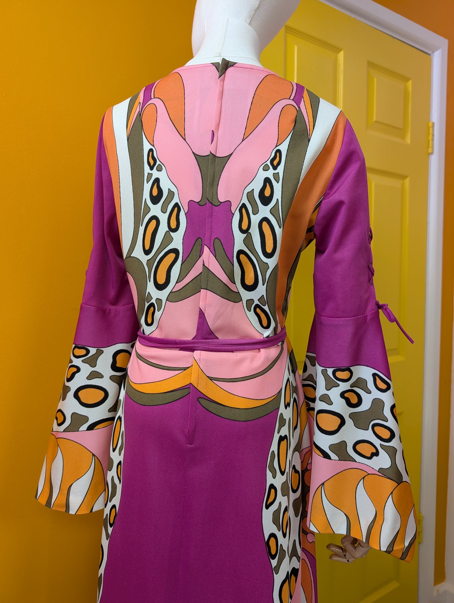 1970s Gigi psychedelic maxi dress - M/12/14