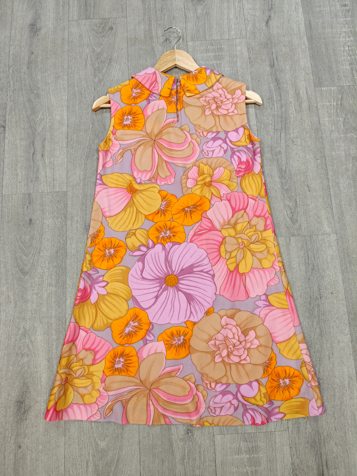 1960s floral dress - S/8/10