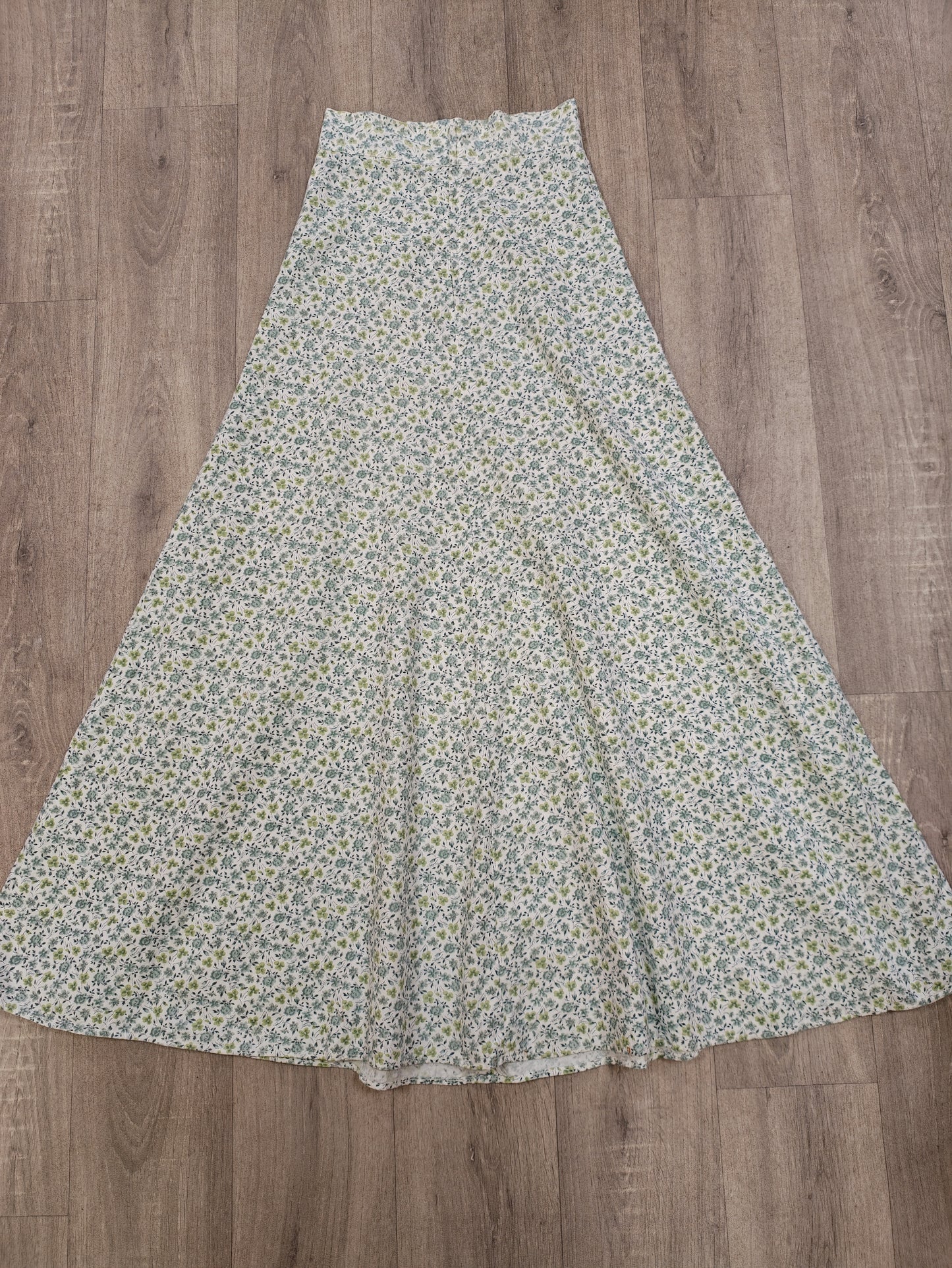 1970s Mabs cotton shirt and maxi skirt - XS/S