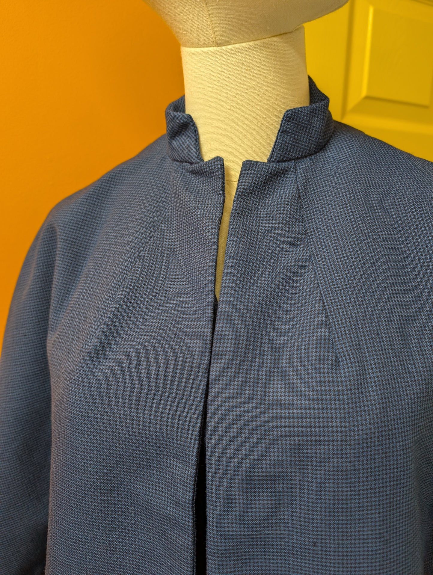 1960s blue check three piece suit - S/8