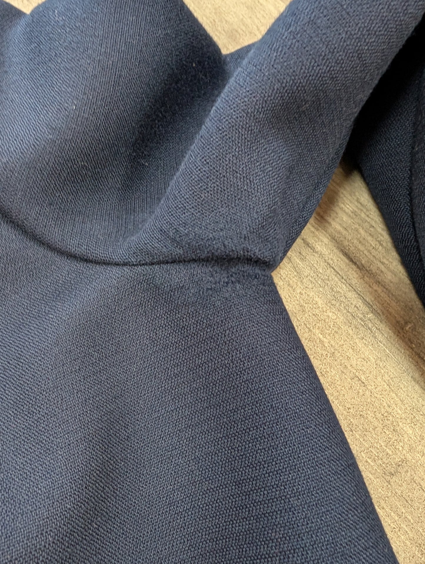 1960s Louis Feraud at Rembrandt navy pure new wool dress - S/8