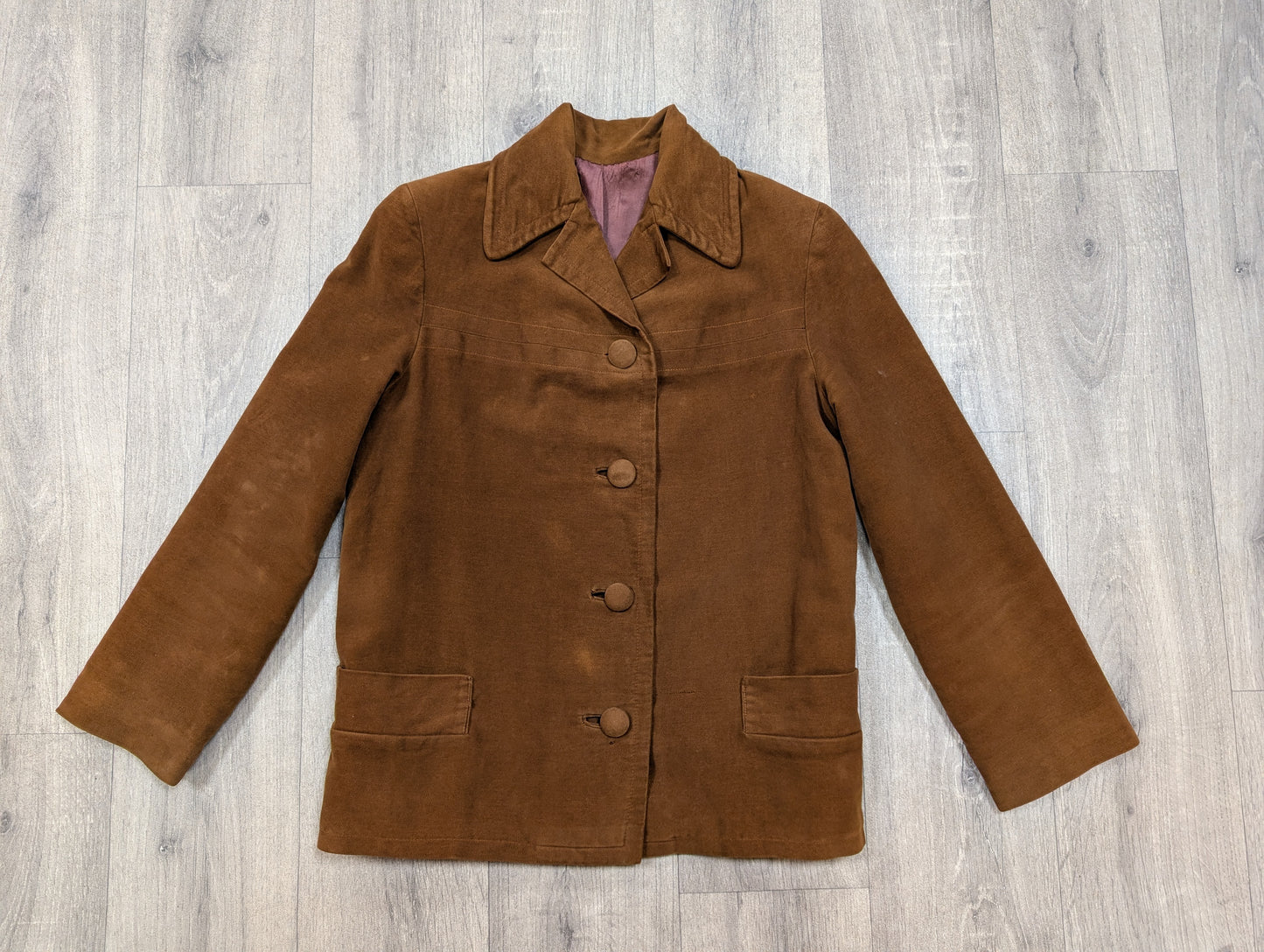 50s/60s Rumonte brown jacket - XS/S