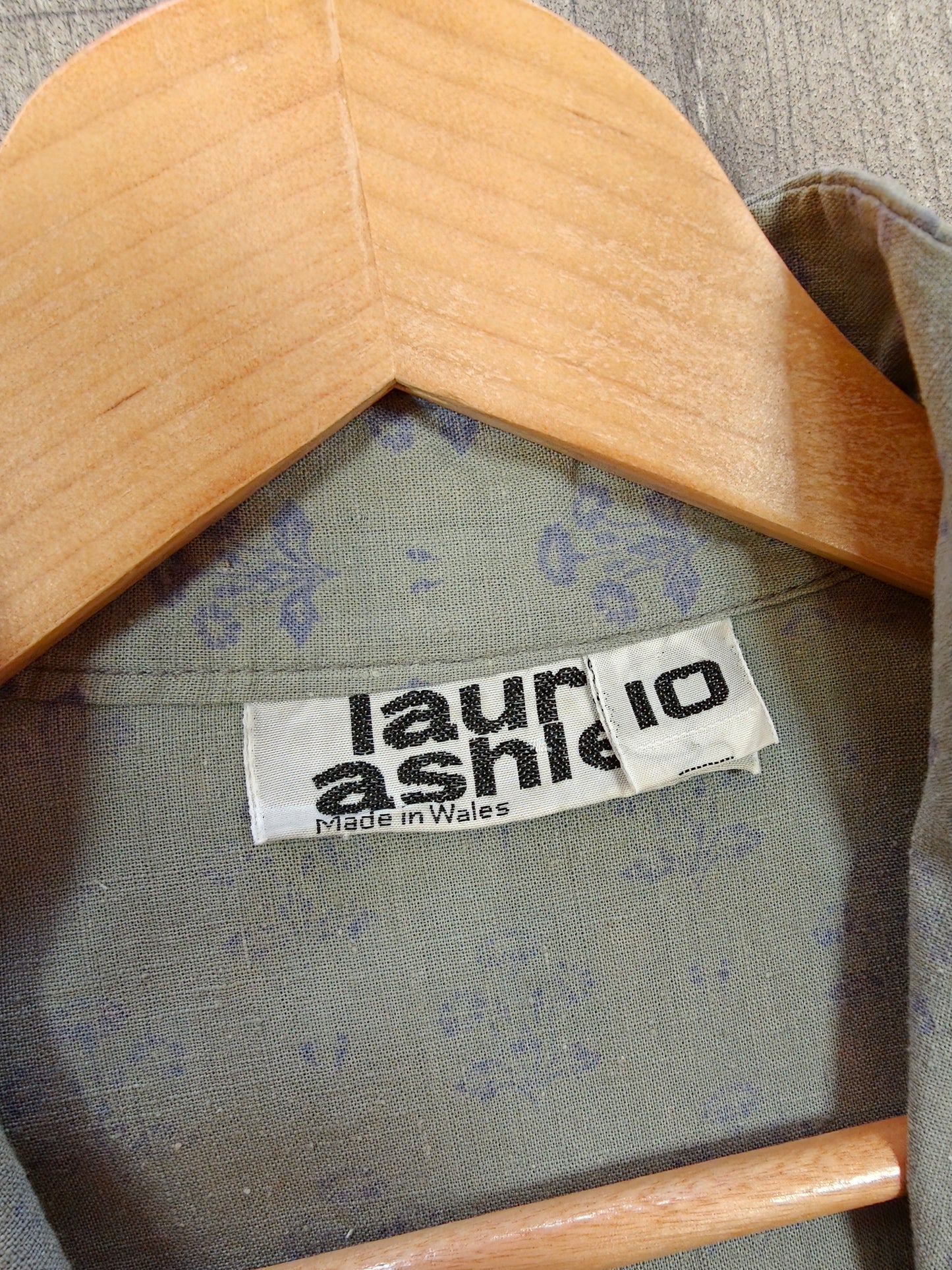 1970s Laura Ashley made in Wales cotton maxi dress & belt - XS
