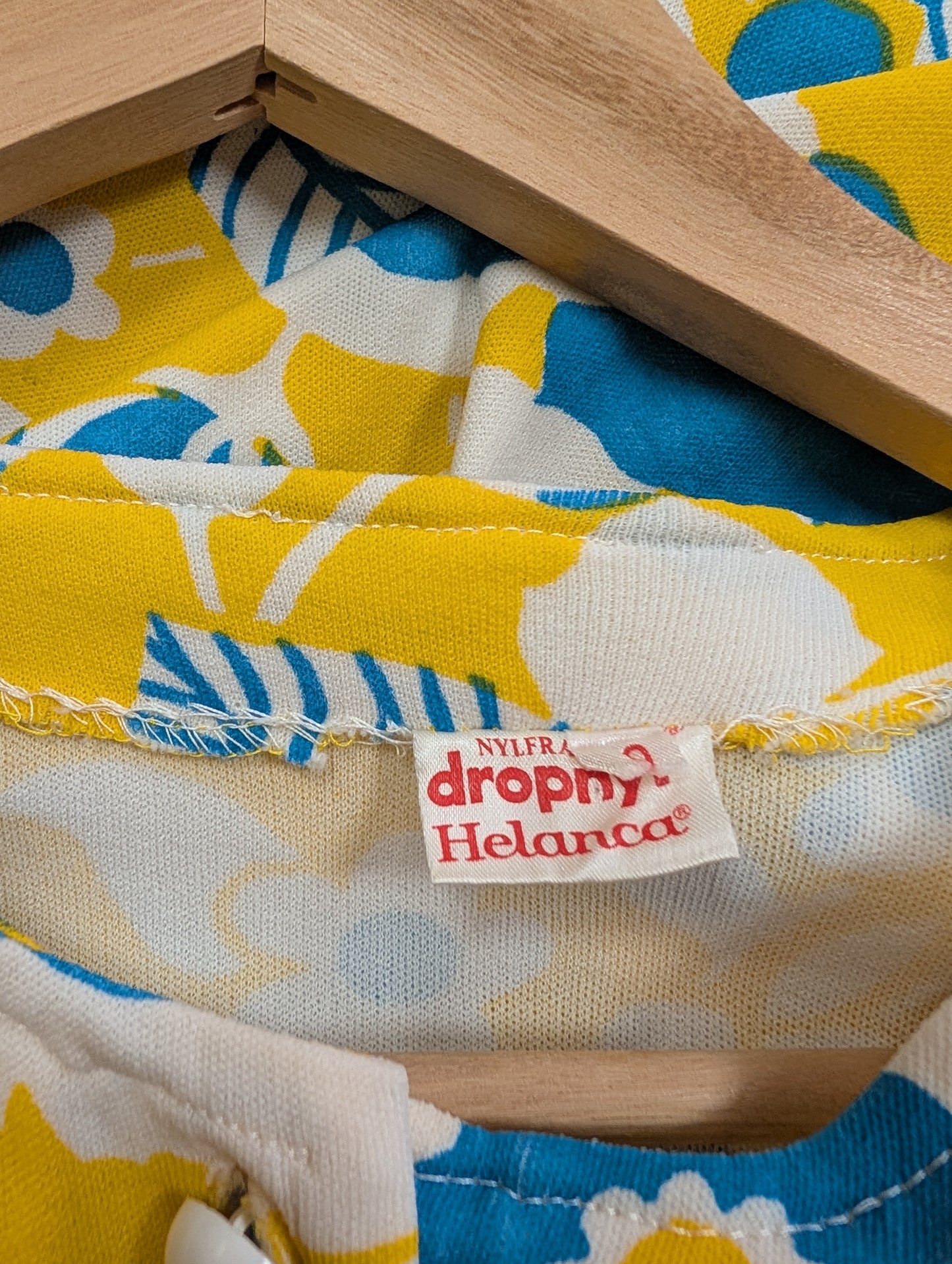 60s/70s Dropnyl Helanca top/jacket - S/8/10
