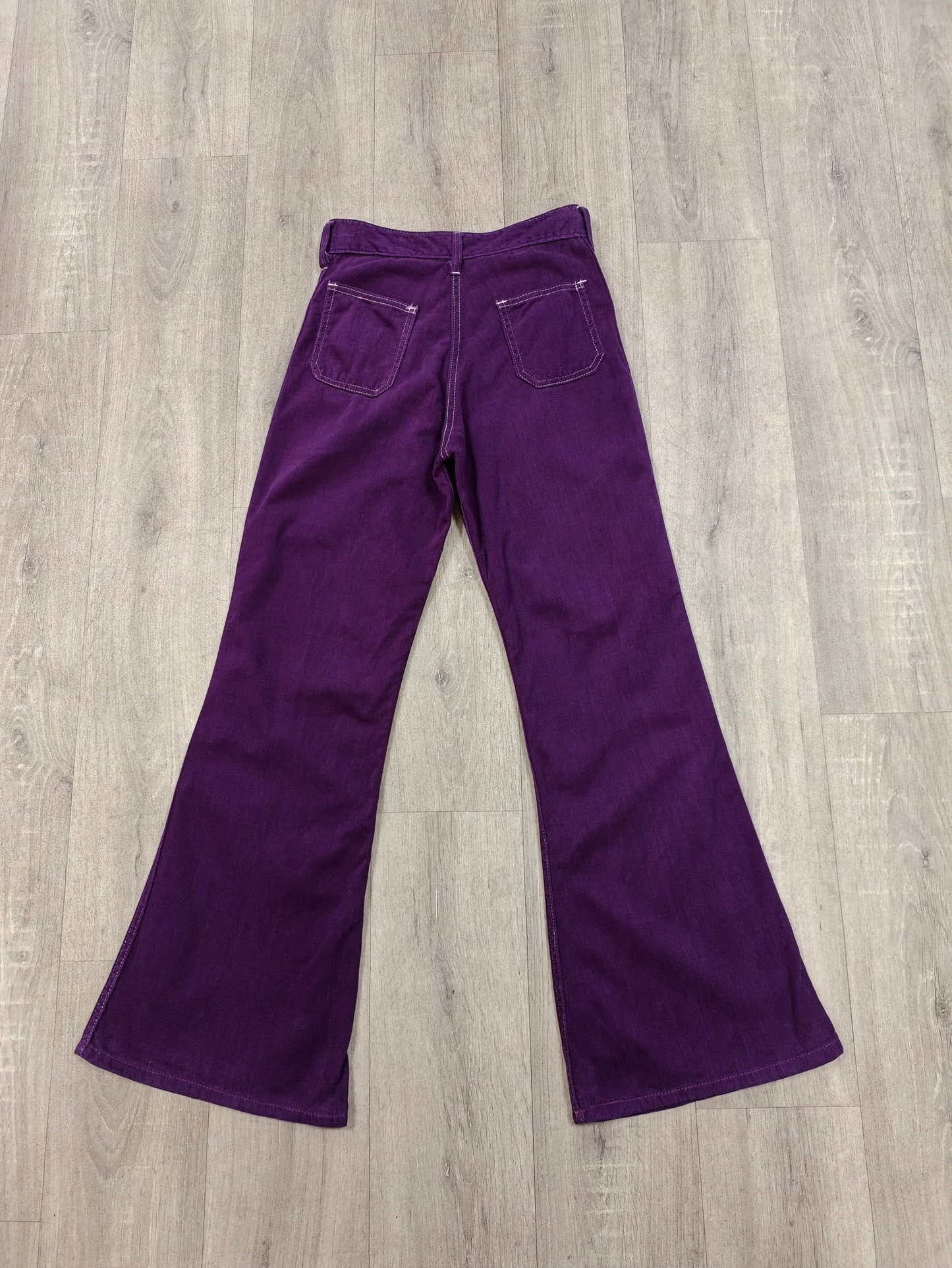 1970s Keynote purple flares - 26" waist
