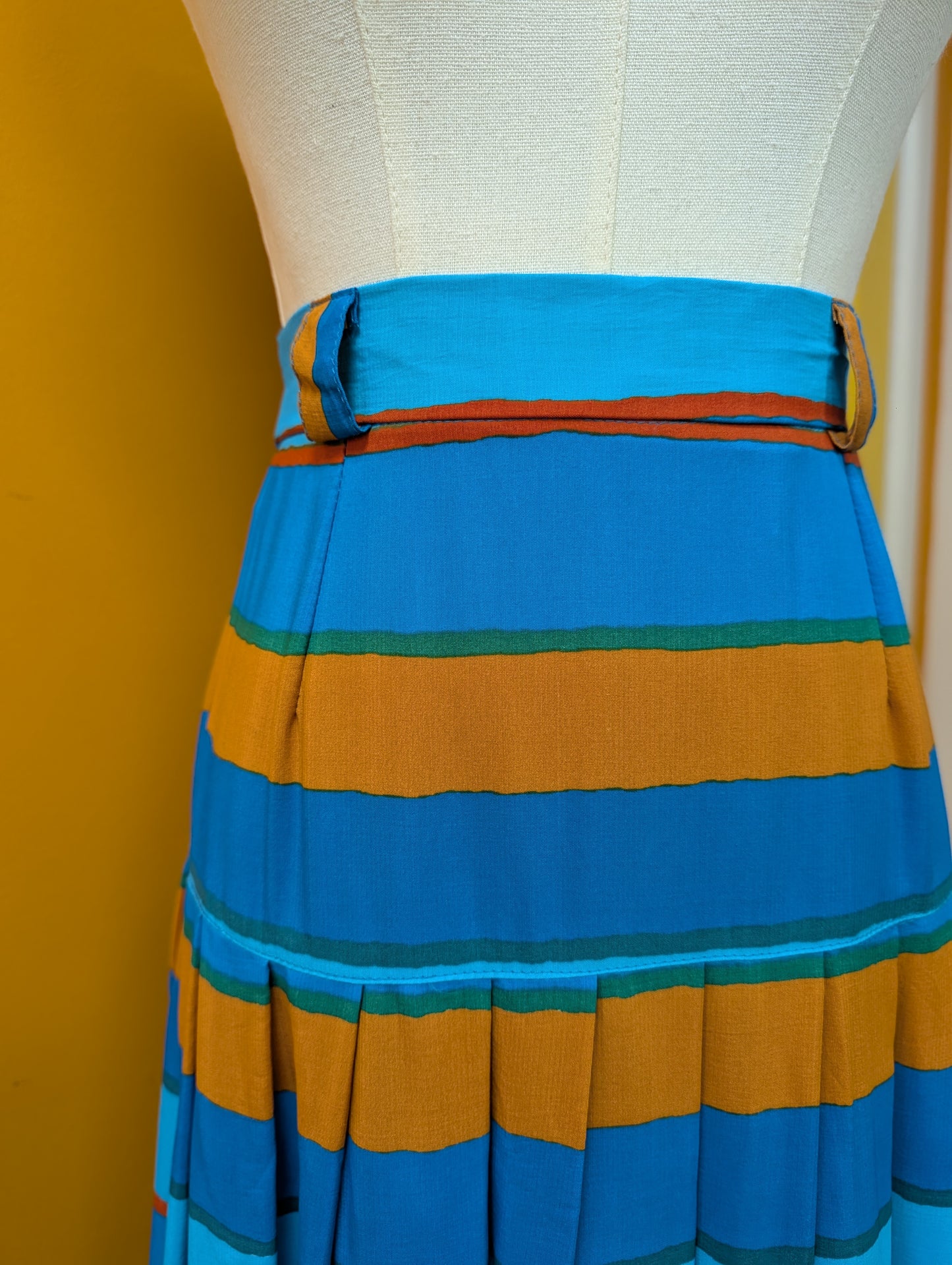 80s/90s Legacy striped shirt & skirt set - XS/S/6/8