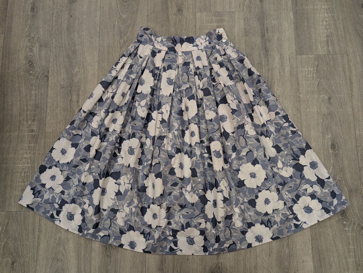 50s/60s Fashionwise cotton floral skirt - 25" waist