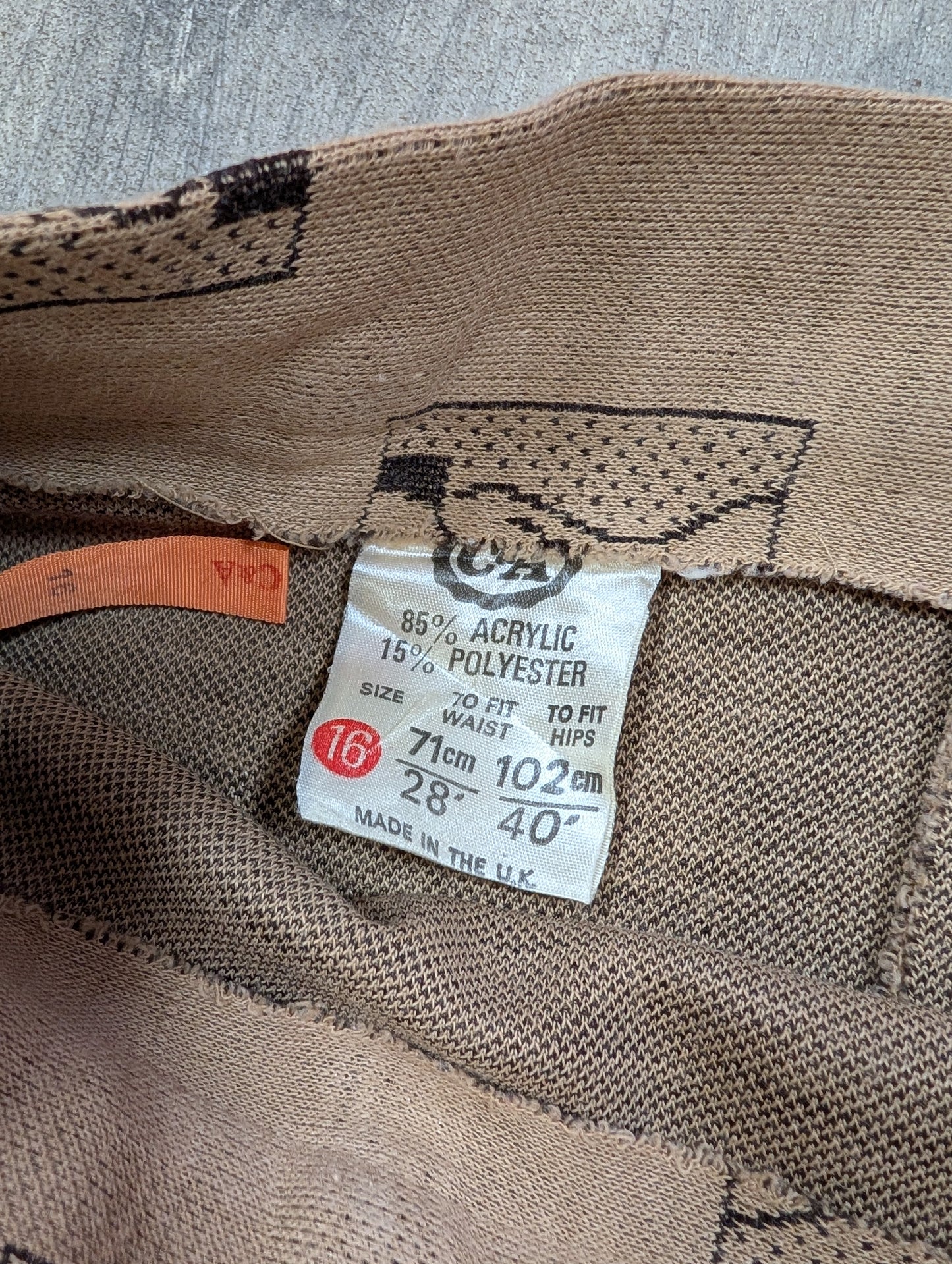 FOR EM 1970s C&A novelty skirt - 28" waist