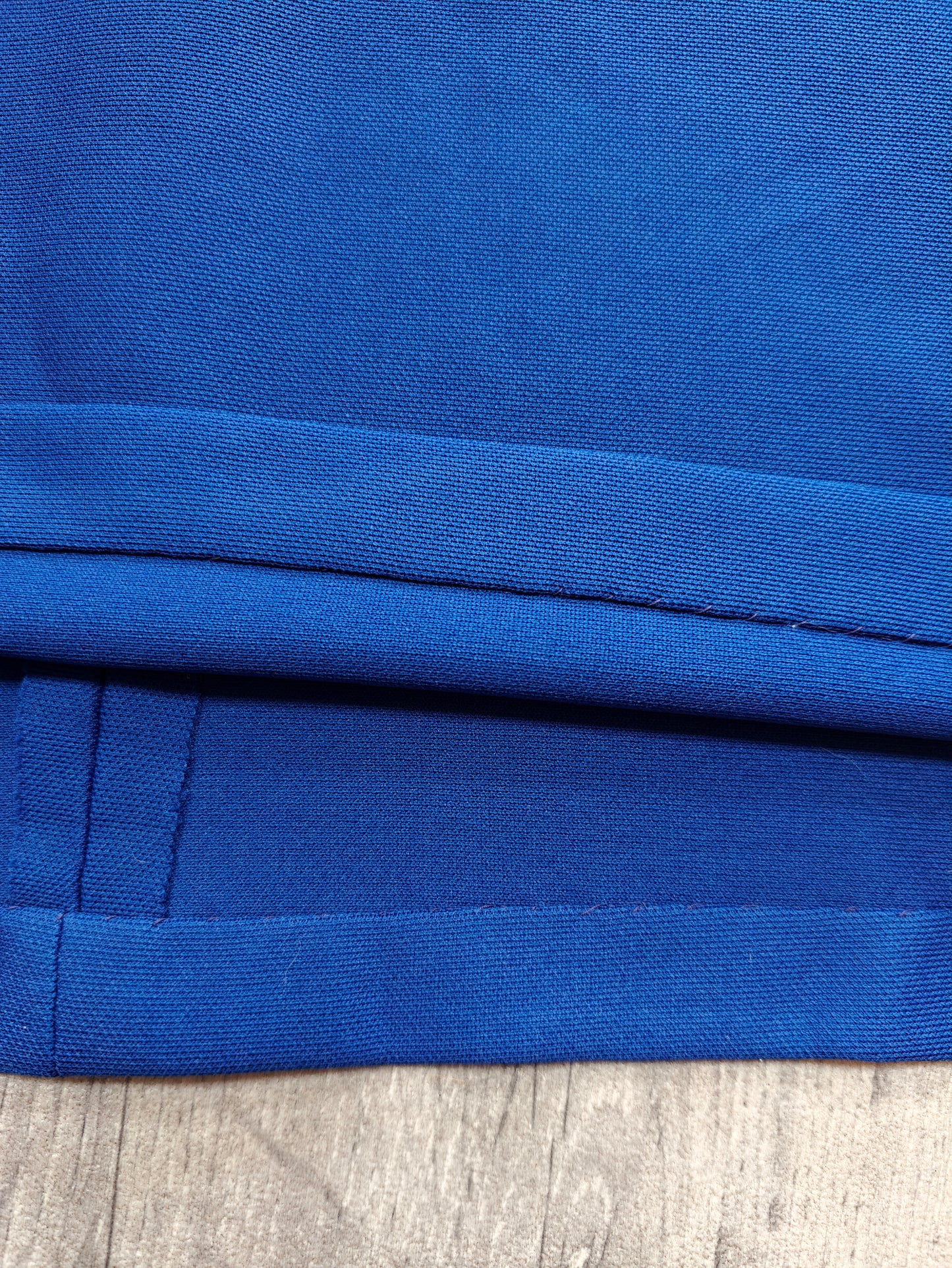60s/70s blue & silver lurex maxi dress - M/12