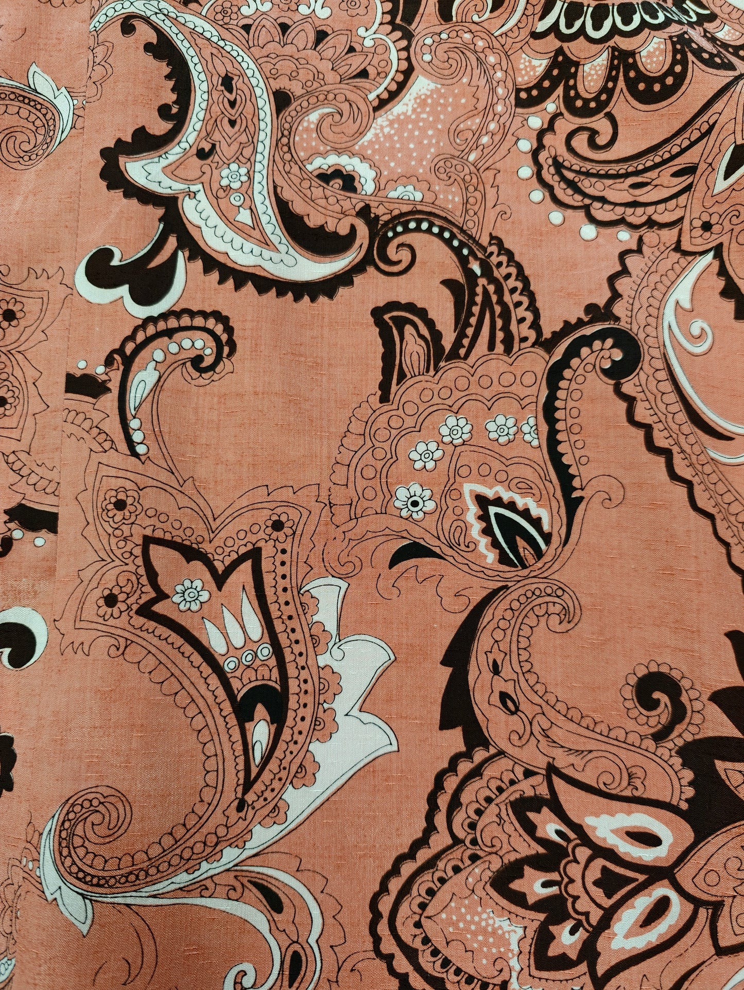 1970s paisley print shirt dress - S/10