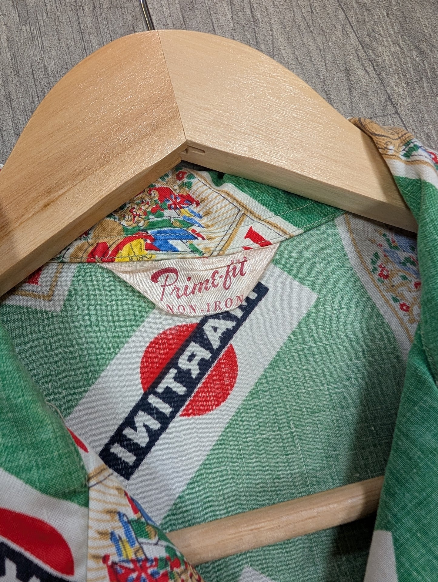 1950s Martini novelty print shirt