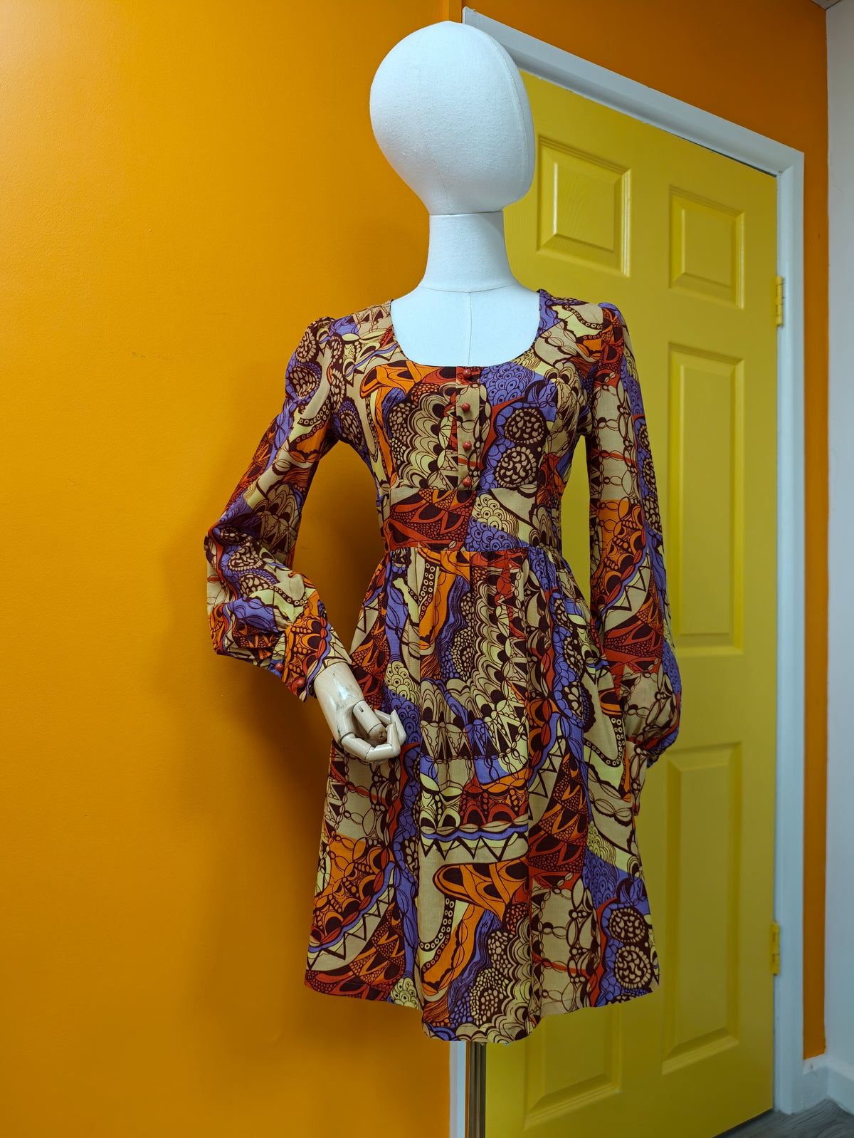 Psychedelic Dollyrockers mini dress - S/8