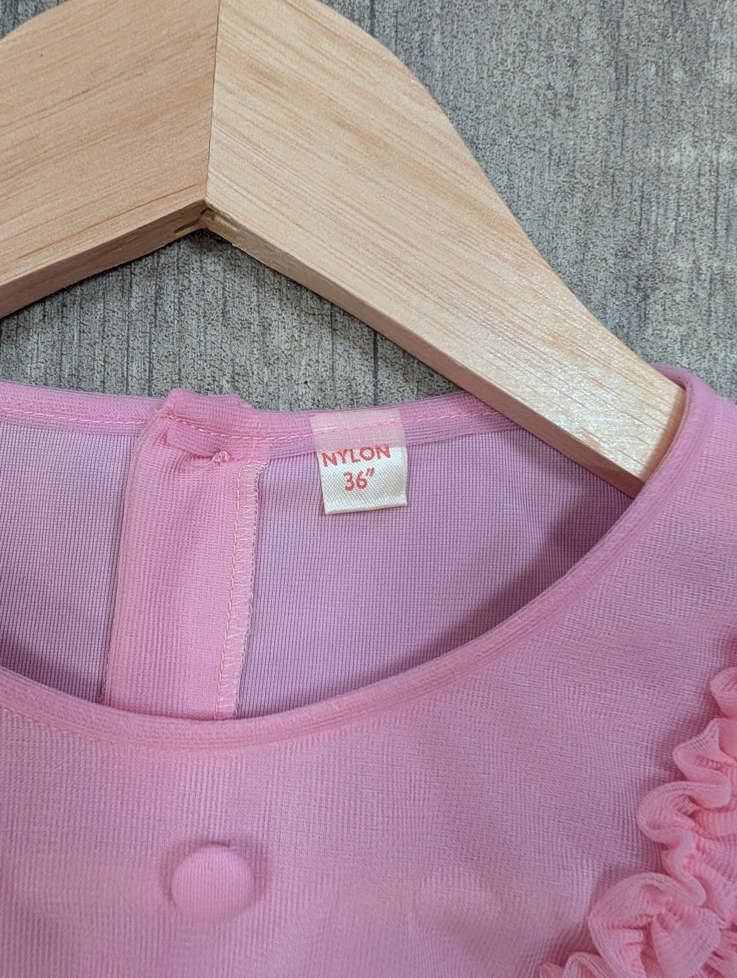 1960s pink nylon blouse - M