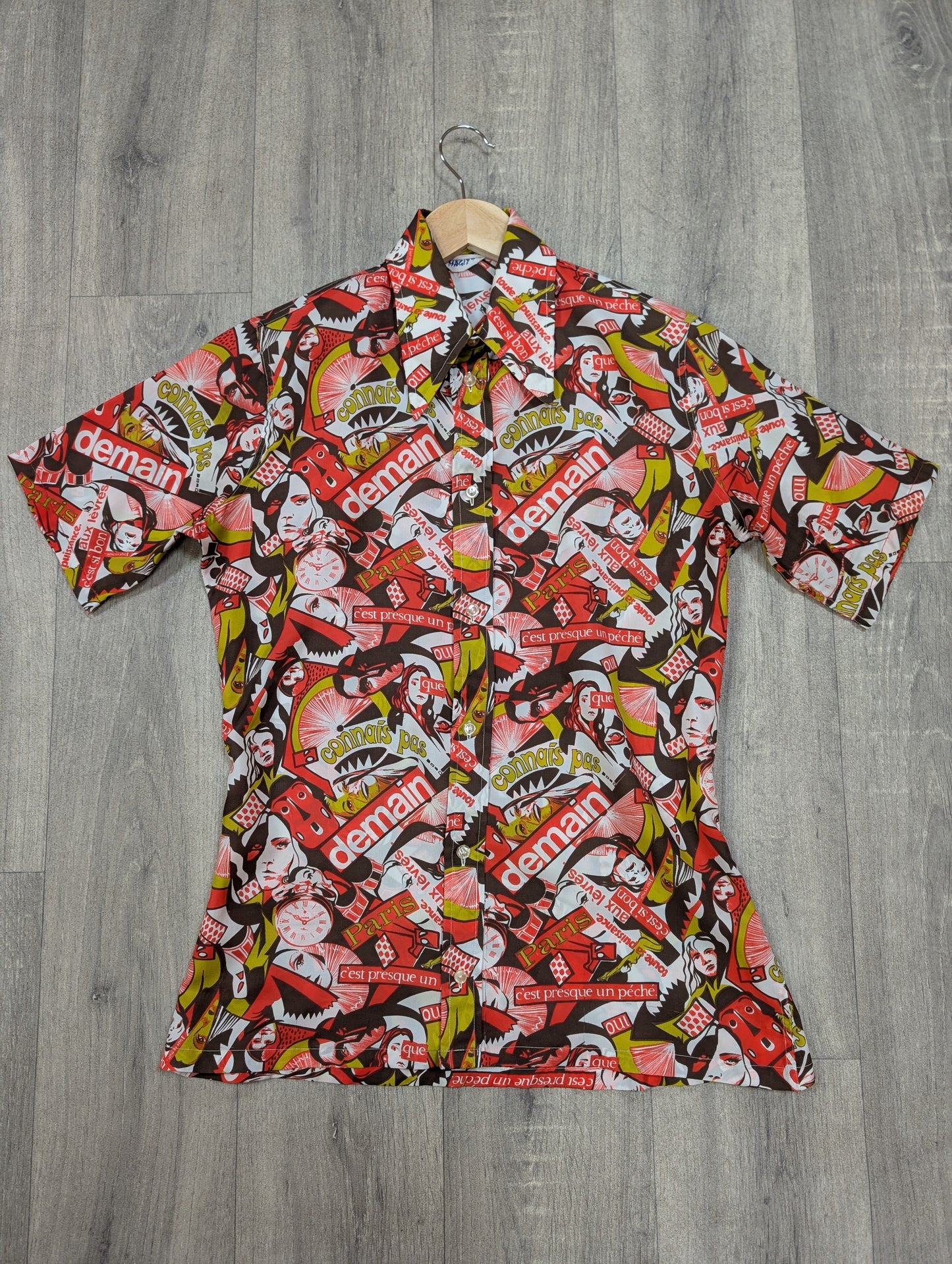 1970s Magit novelty print shirt