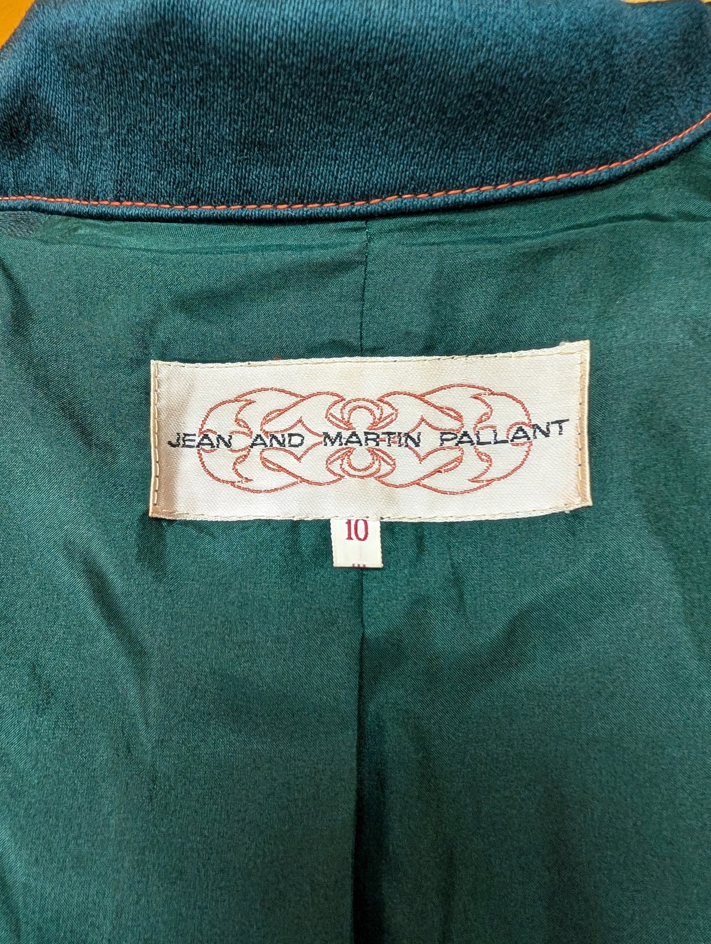 1970s Jean & Martin Pallant green wool suit - XS/S/6/8