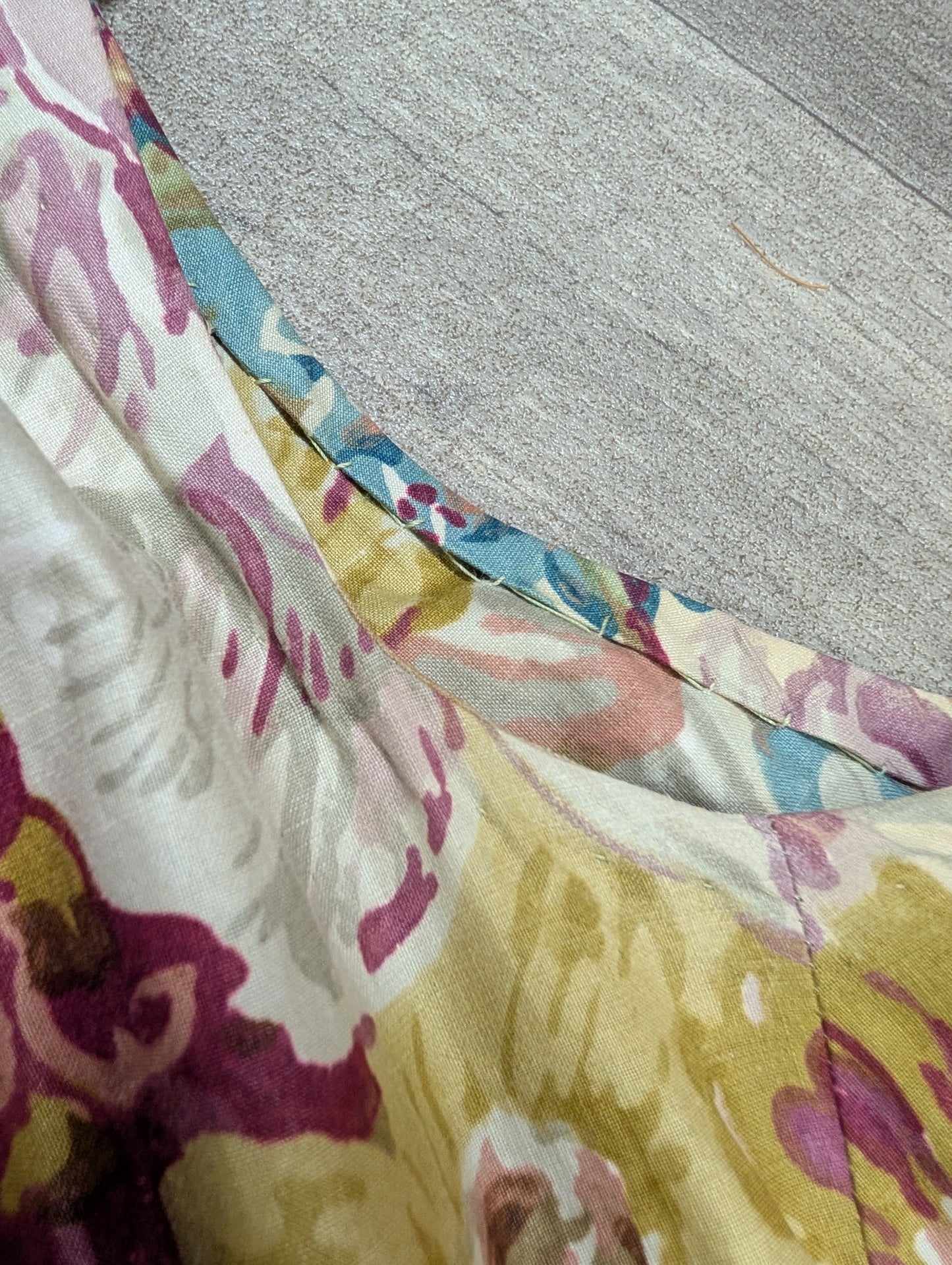 1950s Roecliff and Chapman full circle cotton dress and belt - 34"B, 26"W