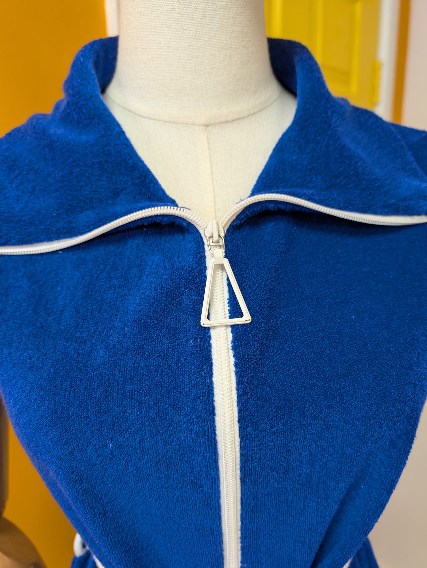 St Michael towelling zip up beach cover up