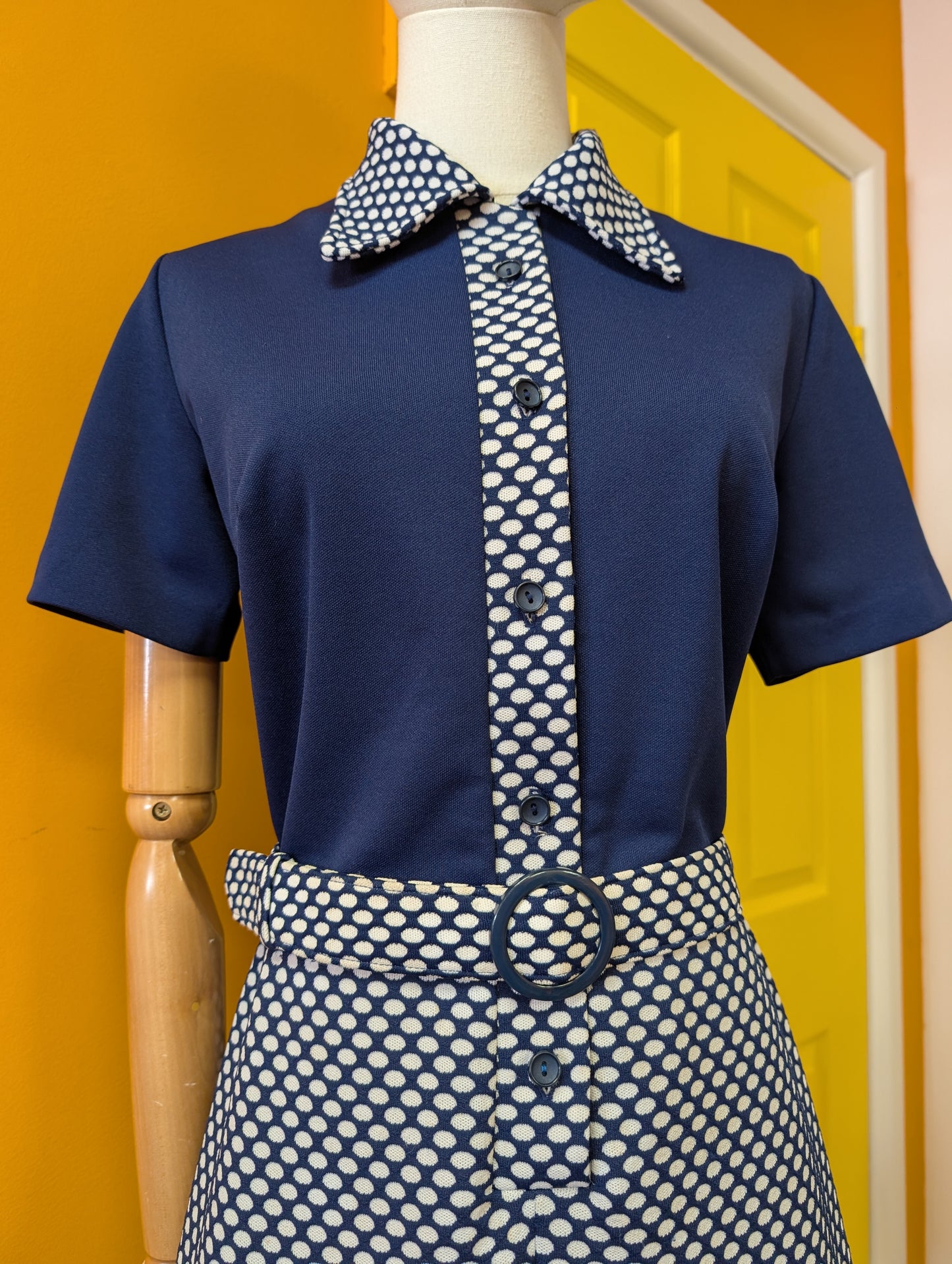 1960s St Michael dress & belt - M/12/14