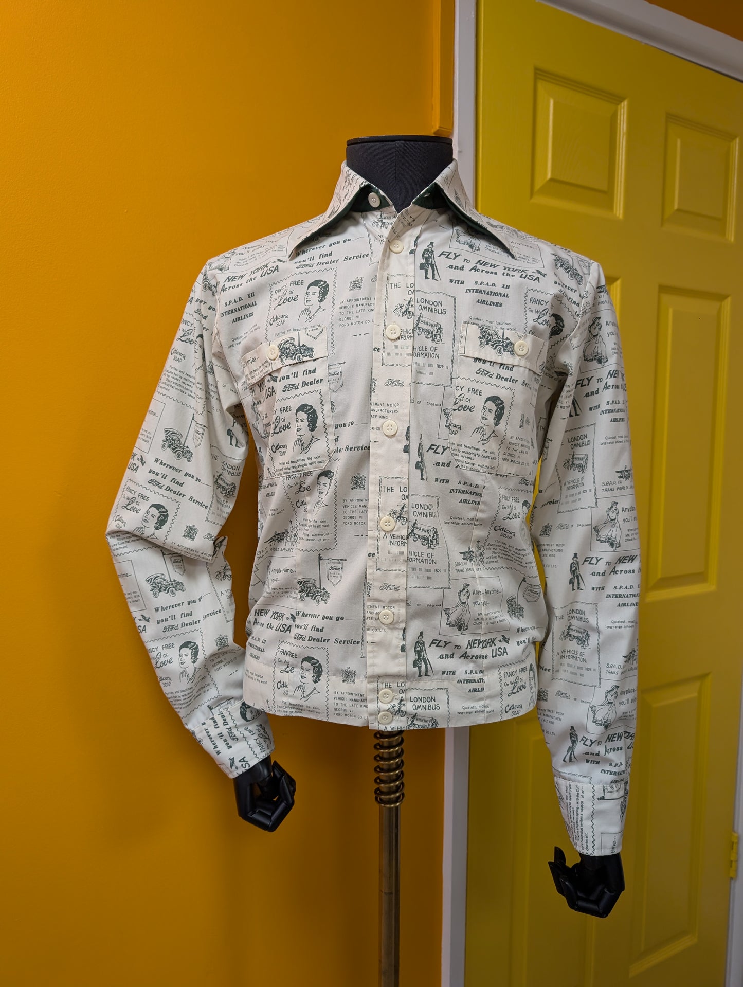 1970s Bond Street novelty newspaper advertising  print jacket