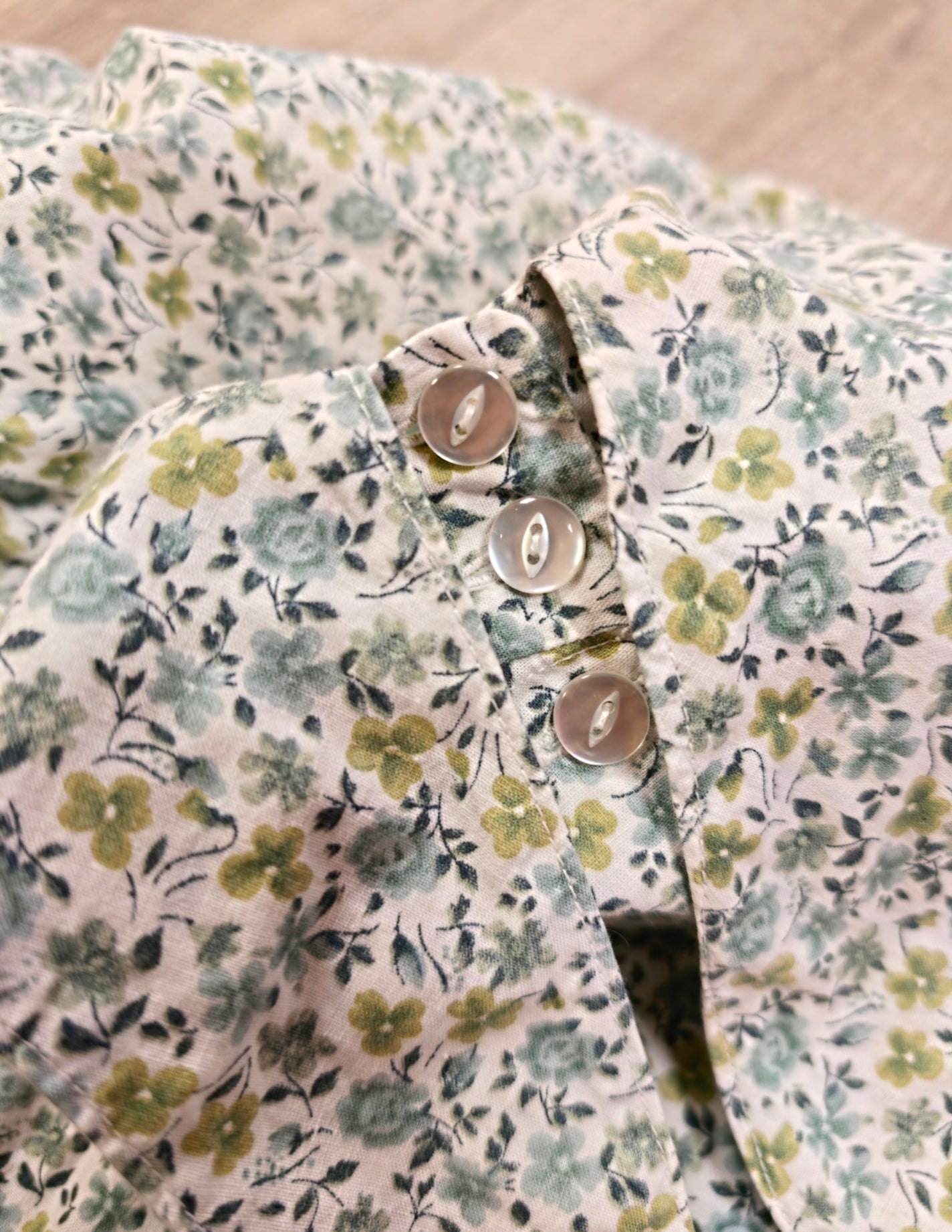 1970s Mabs cotton shirt and maxi skirt - XS/S