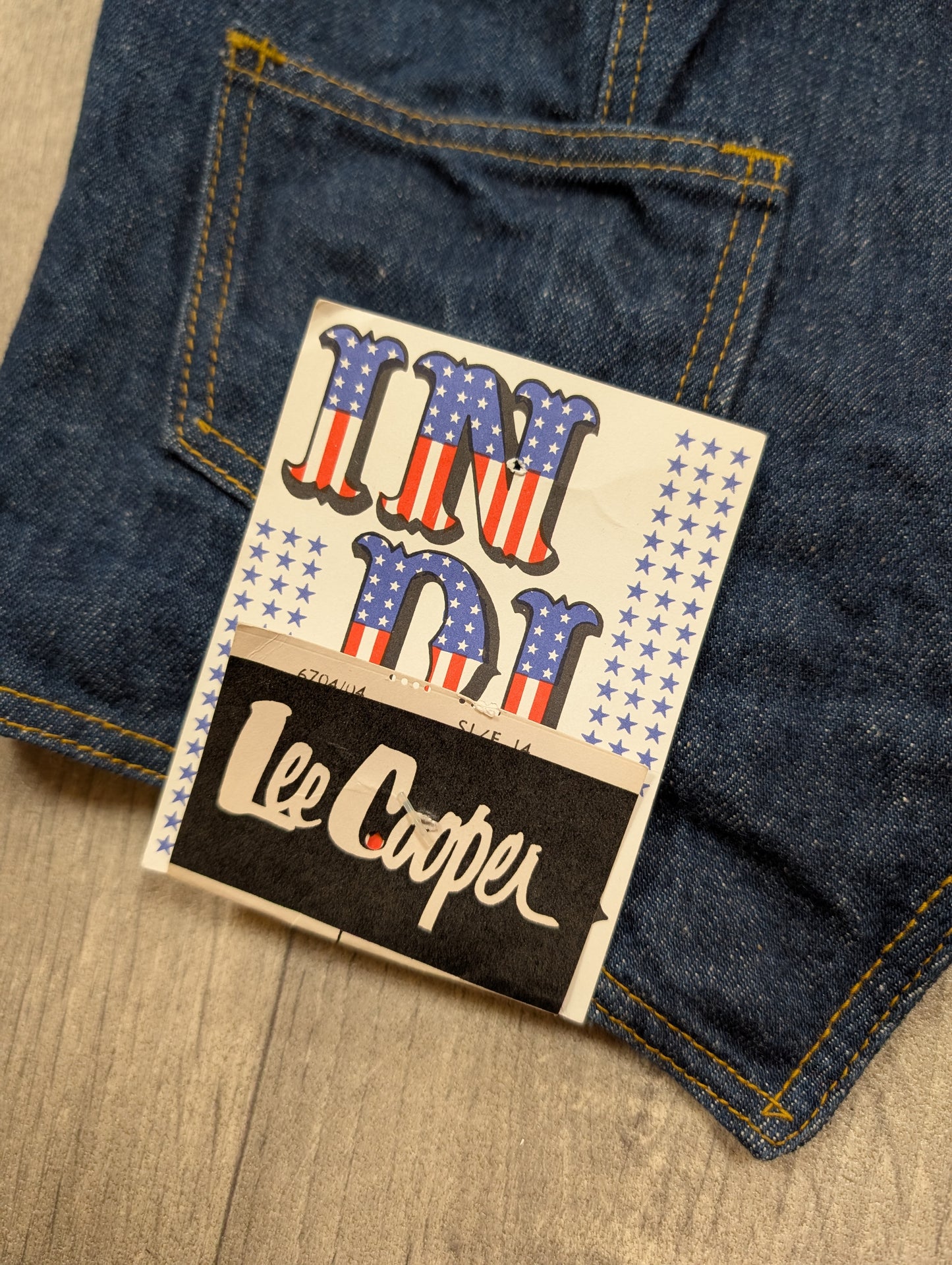 Deadstock 1970s Lee Cooper embroidered denim waistcoat - S/10