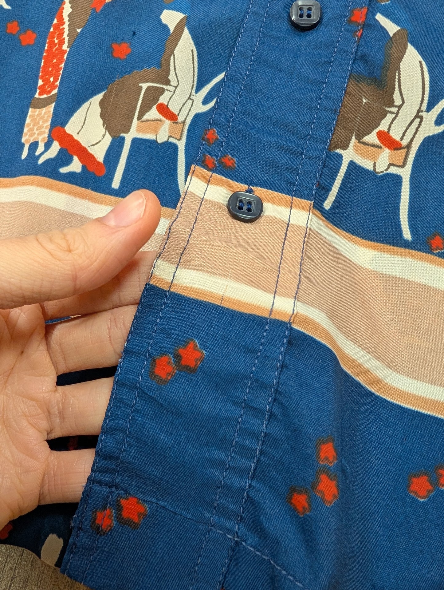 1970s Career Club by Focus novelty print shirt