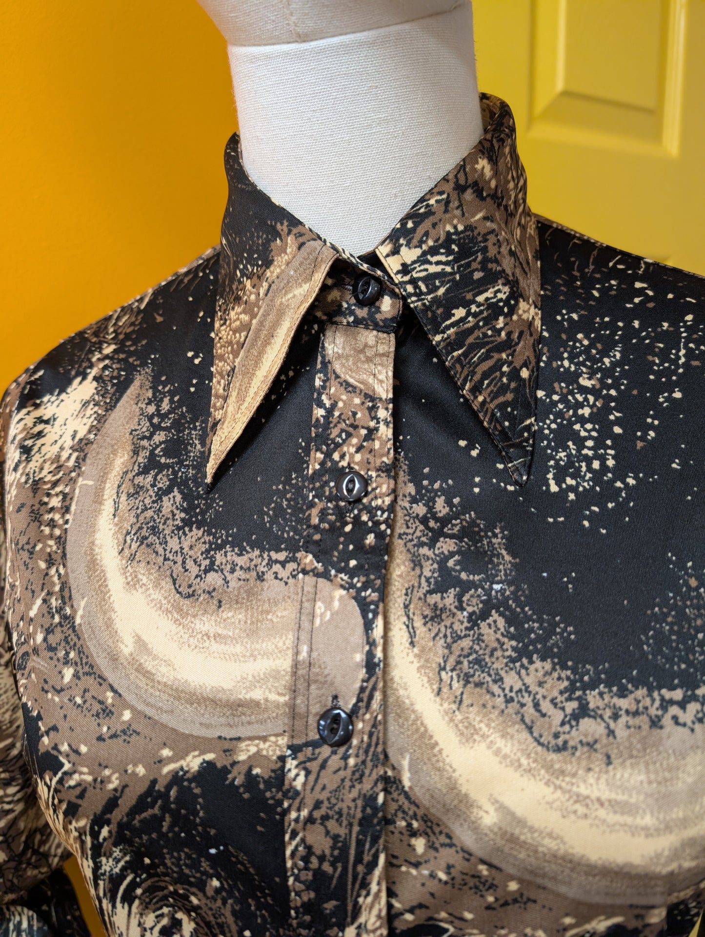 1970s Elite dagger collar shirt - S