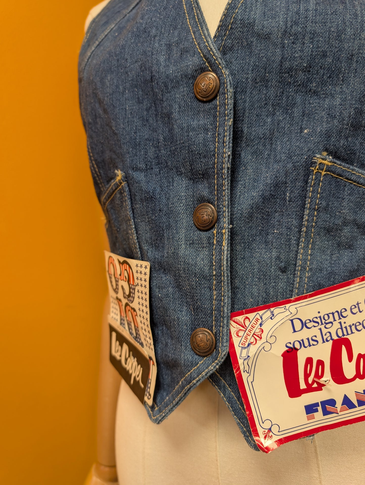 Deadstock 1970s Lee Cooper waistcoat