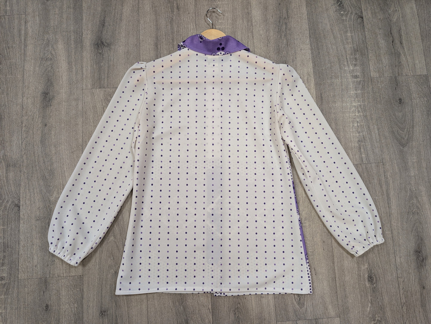 1970s purple/white shirt - S