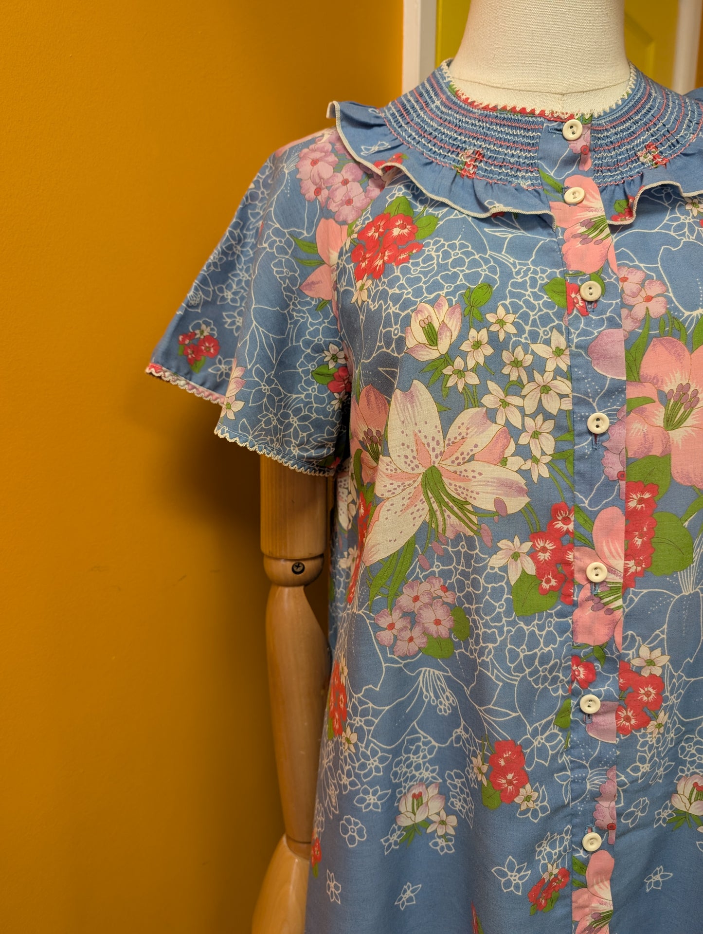 1970s St Michael floral nightdress - S
