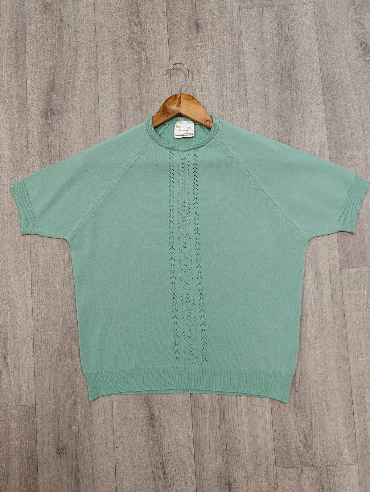 1970s Co-op green knit top - M