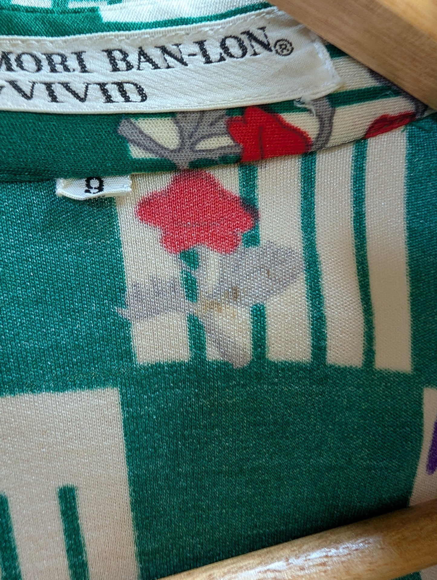 1970s Hanae Mori Ban-Lon by Vivid dress & belt - XS/S/6/8