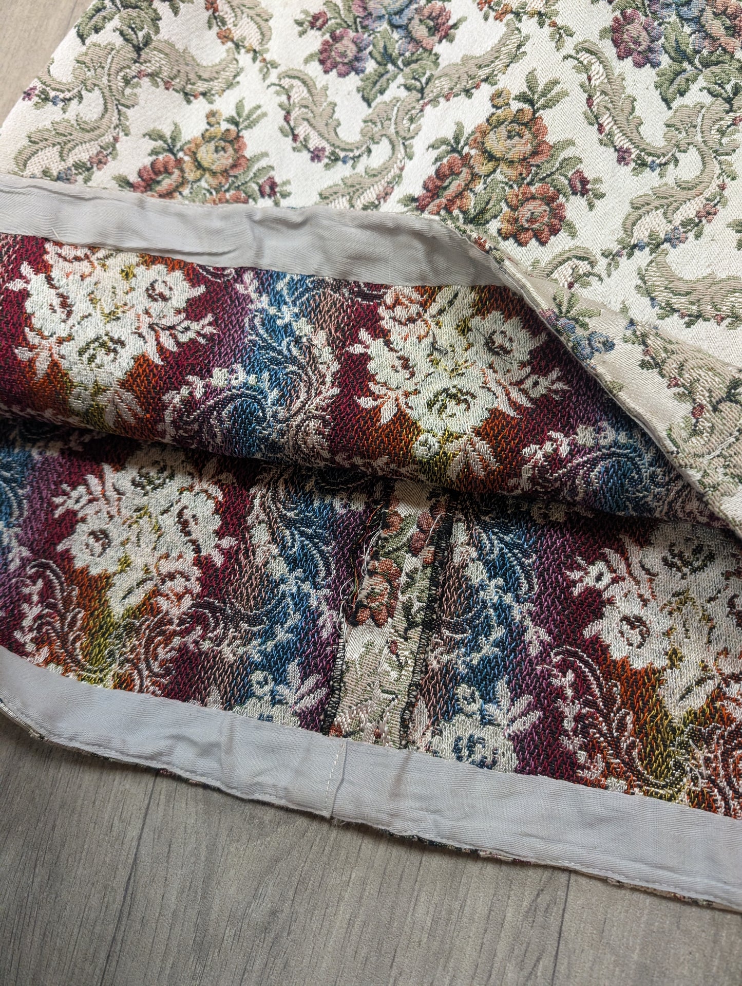 1960s dress with tapestry skirt - XS/6