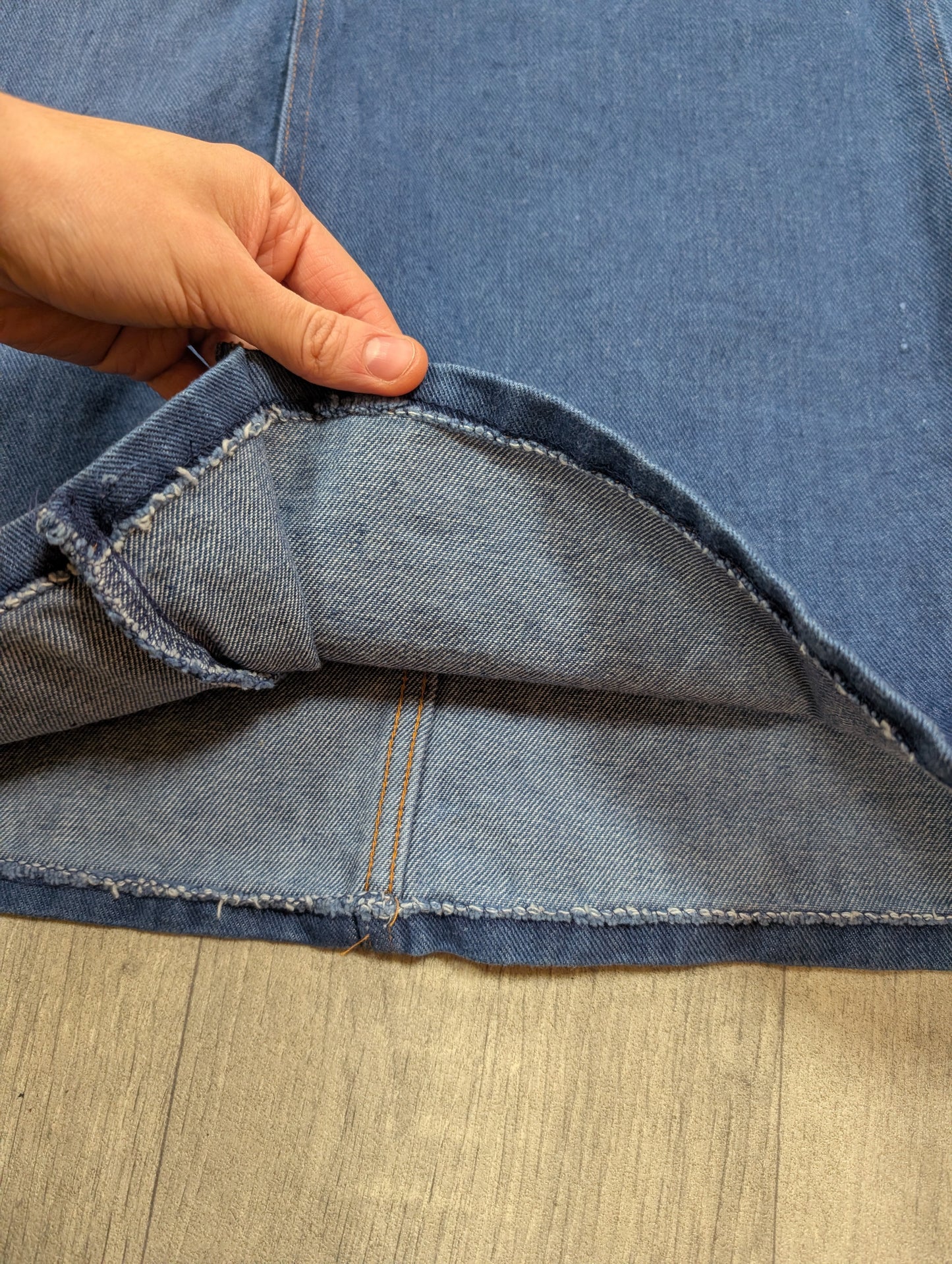 Deadstock 1970s Lee Cooper denim skirt - 23" waist