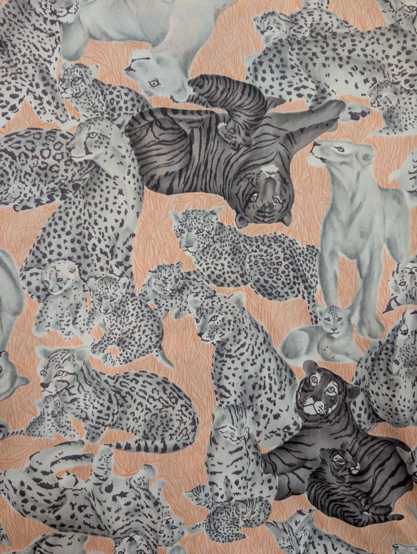 1970s You Babes novelty big cat print shirt - S